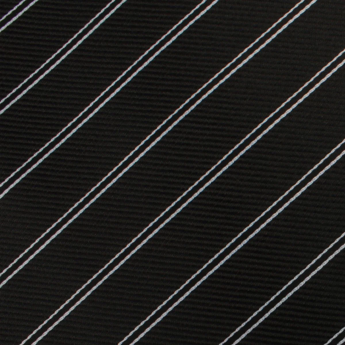 Boston Black Striped Necktie - Image 3