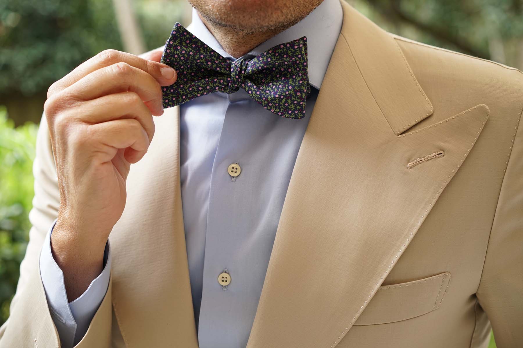 Boston Floral Garden Self Bow Tie - Image 9