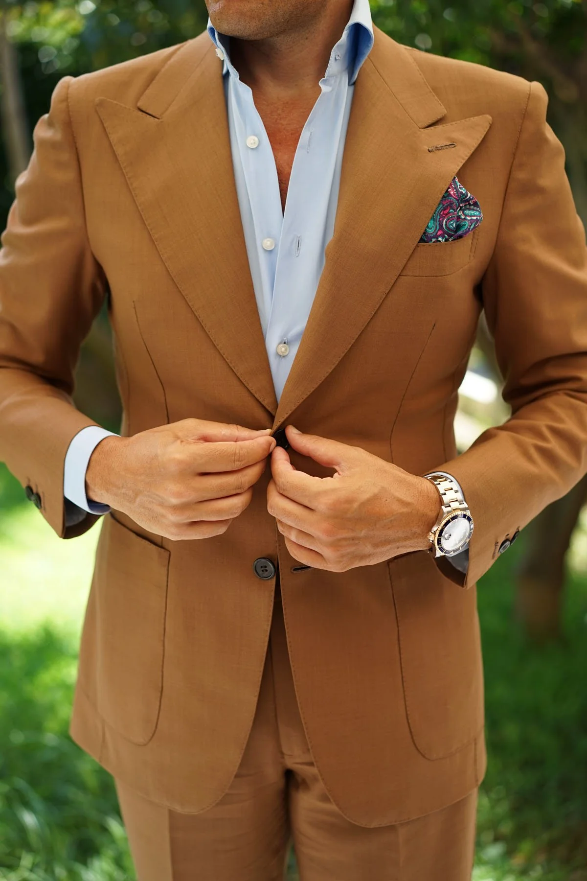 Botte Jegge Paisley Pocket Square - Image 4