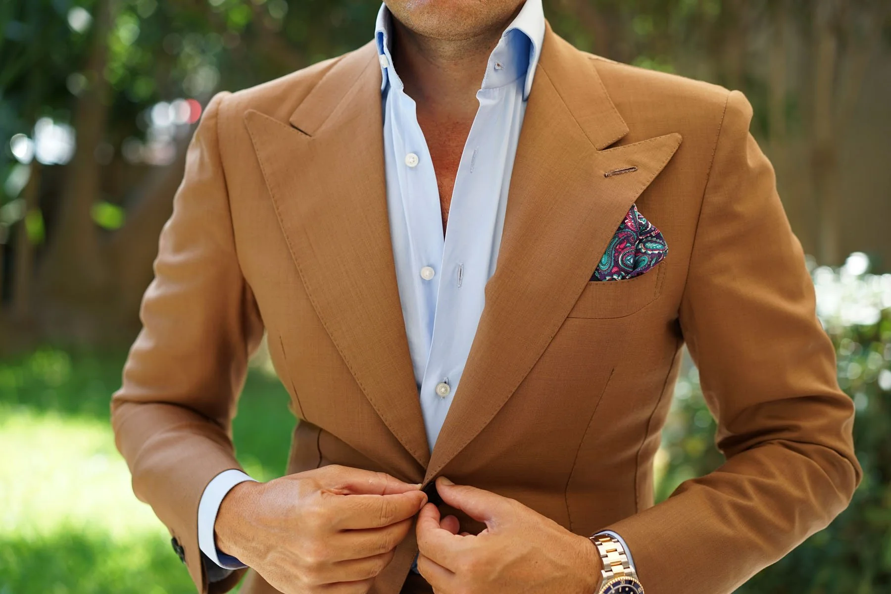 Botte Jegge Paisley Pocket Square - Image 6