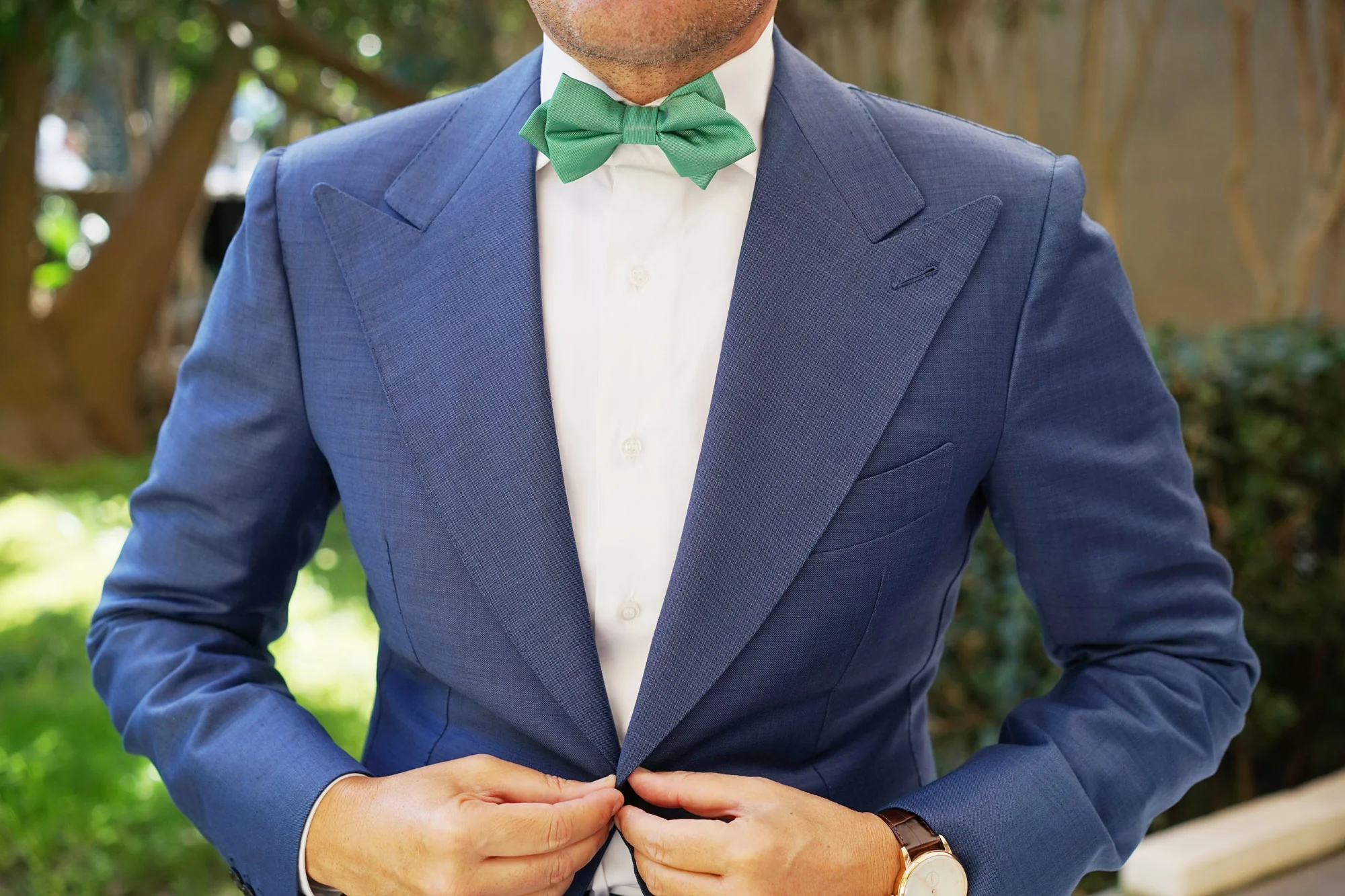 Brazilian Green Diamond Bow Tie - Image 3