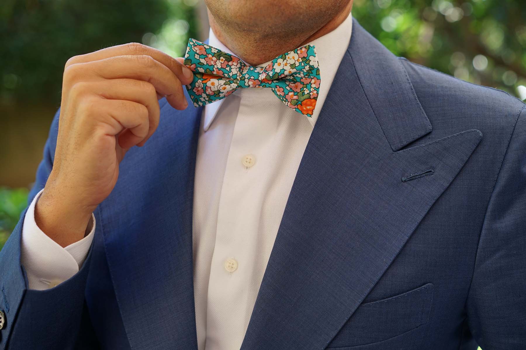 British Virgin Island Floral Bow Tie - Image 5