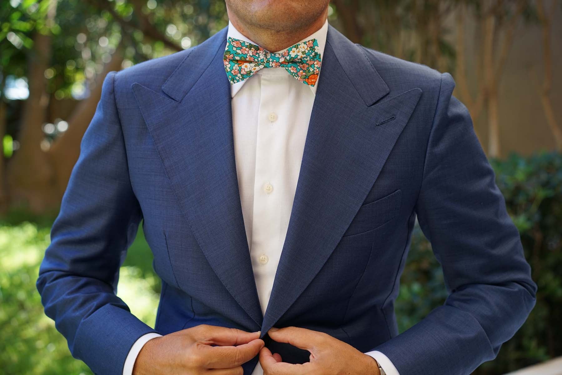 British Virgin Island Floral Bow Tie - Image 6