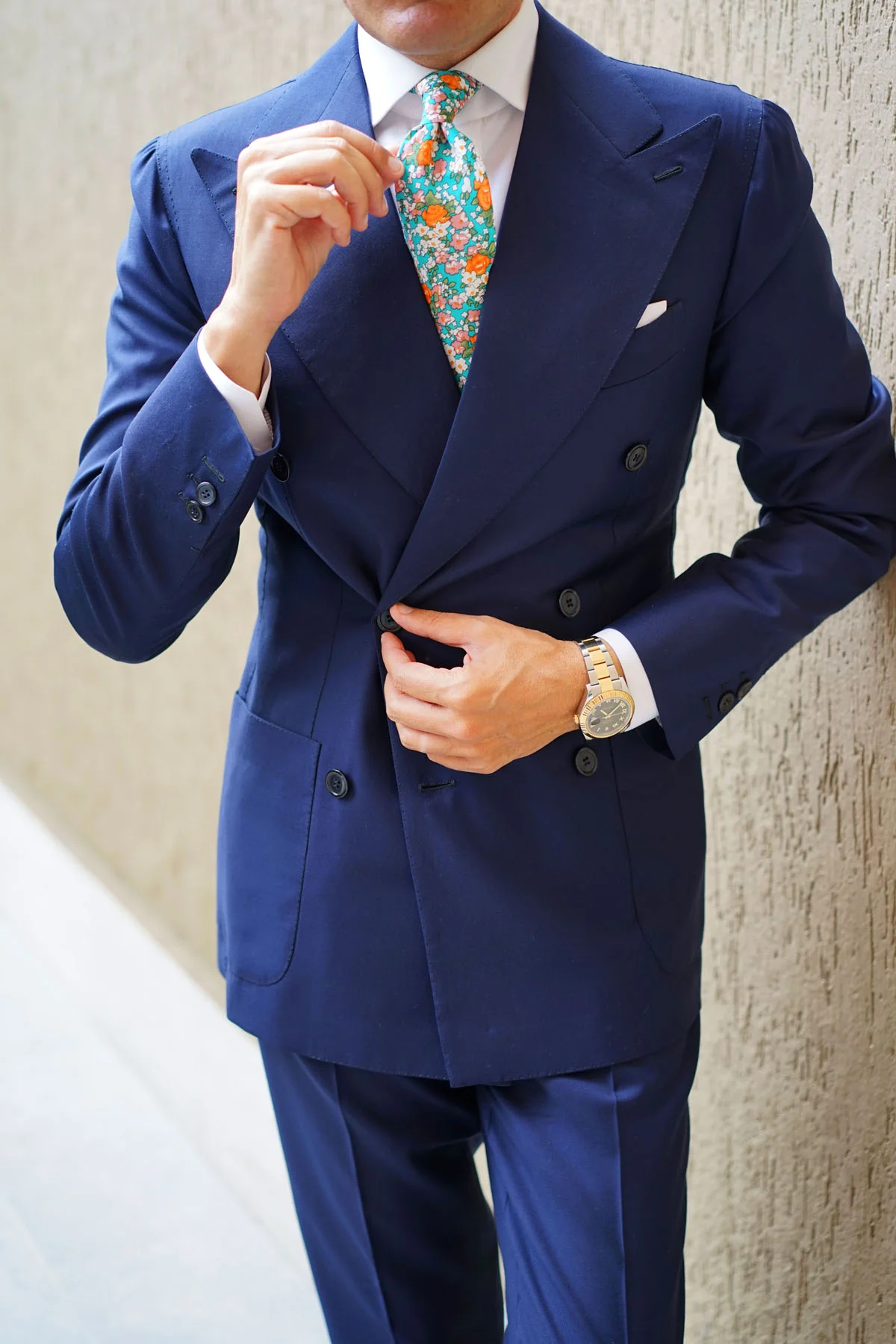 British Virgin Island Floral Necktie - Image 10
