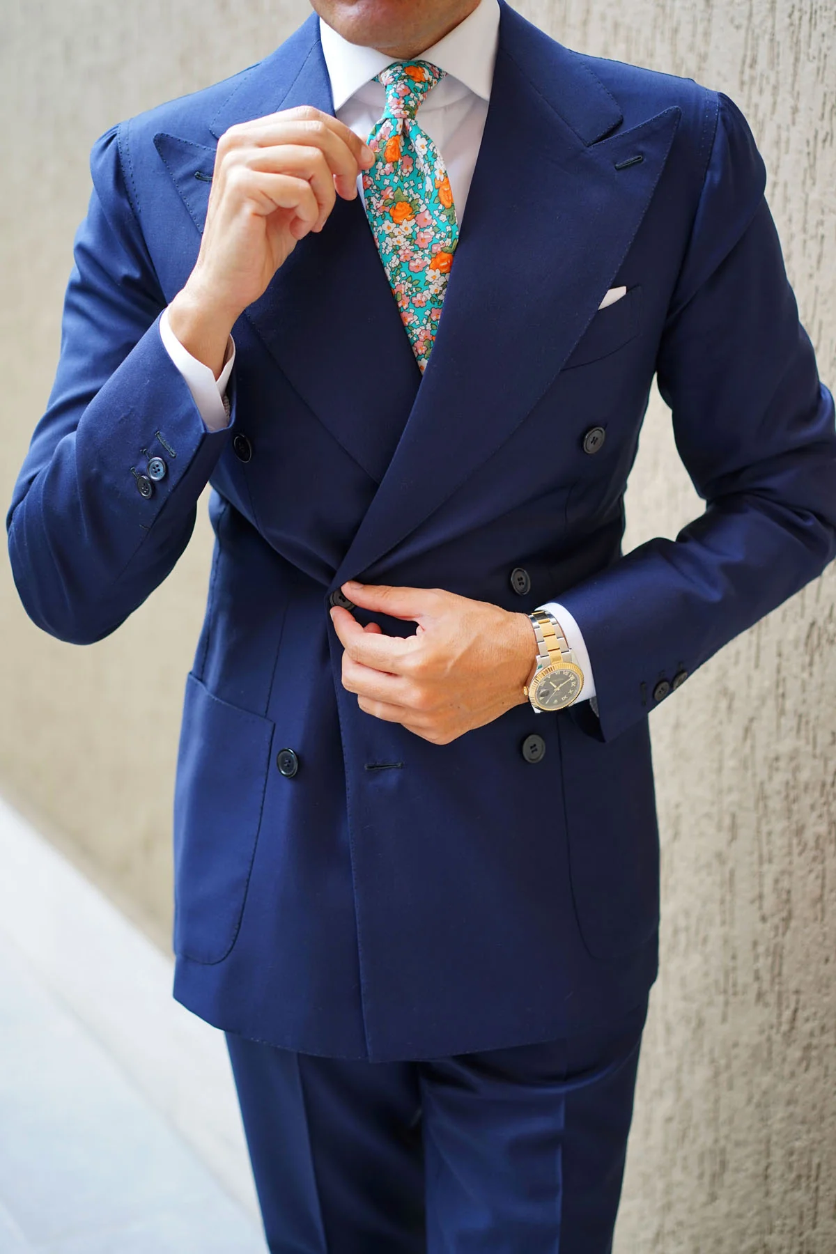 British Virgin Island Floral Necktie - Image 13