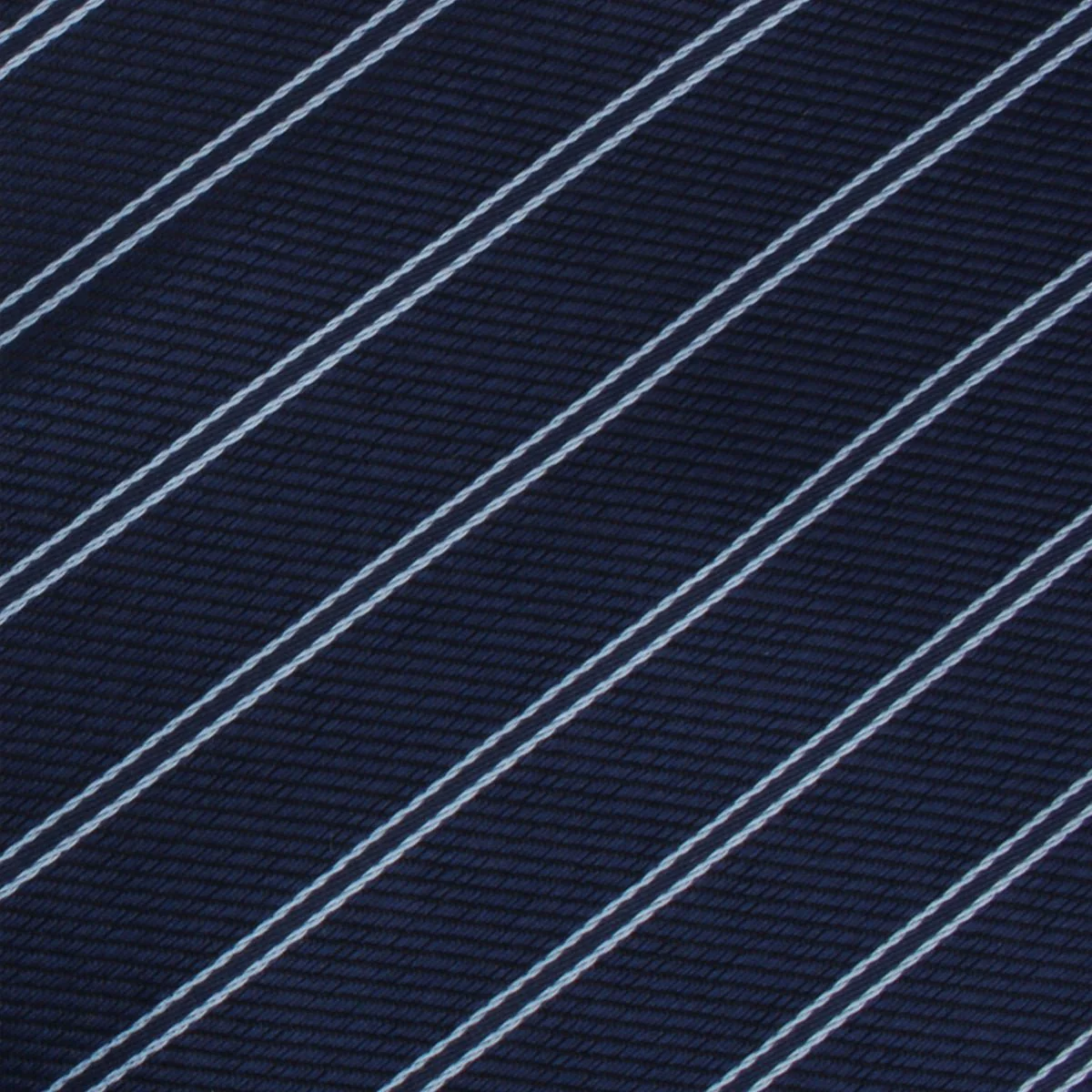 Brooklyn Navy Blue Striped Kids Bow Tie - Image 2