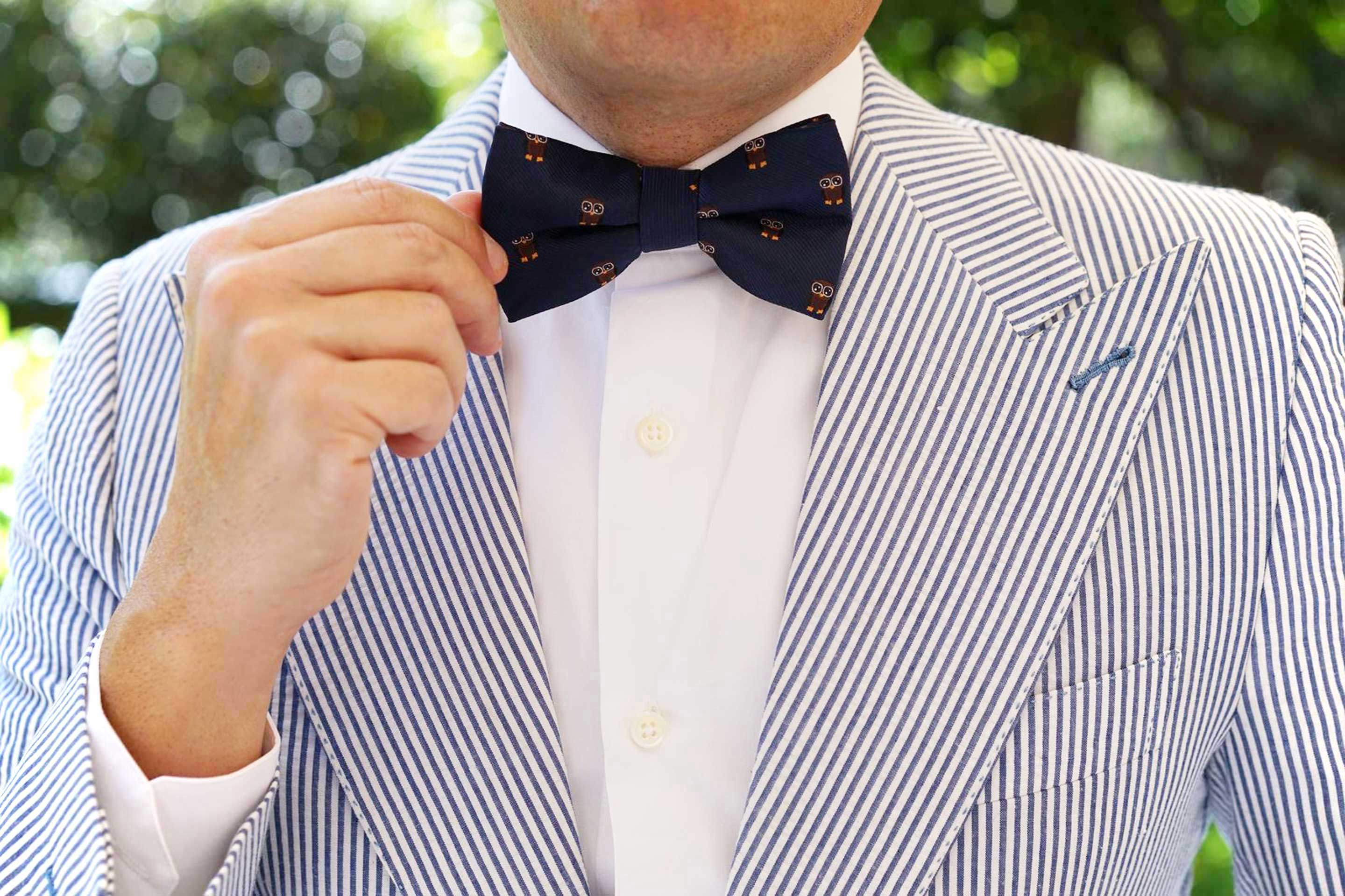 Brown Horned Owl Bow Tie - Image 5
