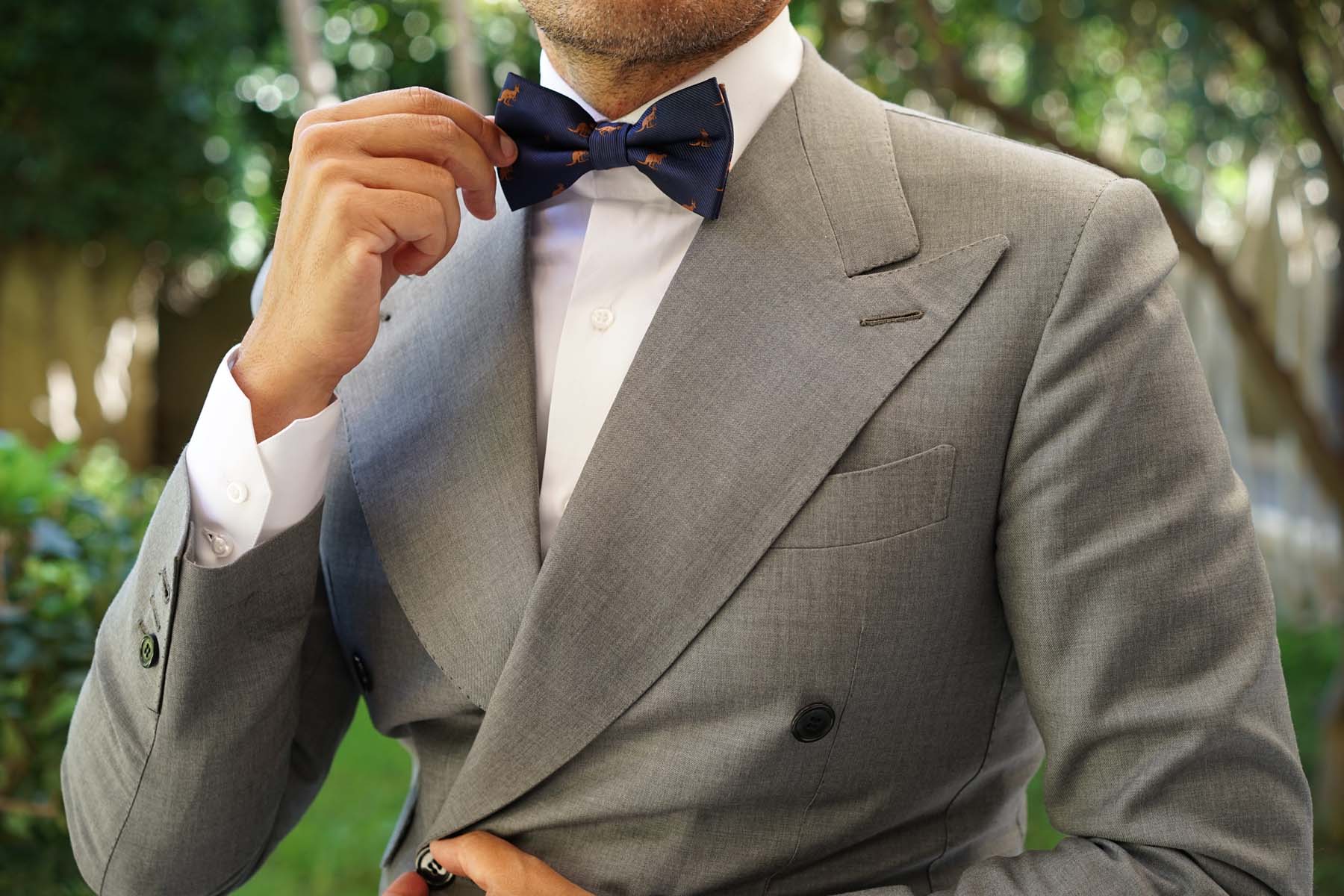 Brown Kangaroo Bow Tie - Image 3