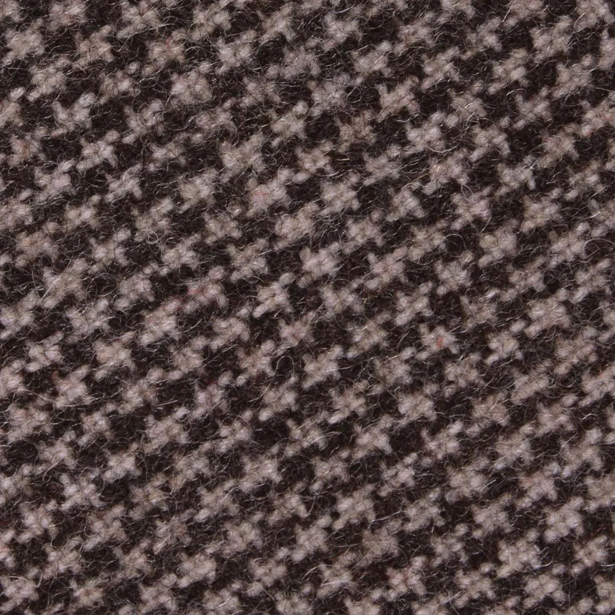 Brown Karakul Houndstooth Wool Bow Tie - Image 2