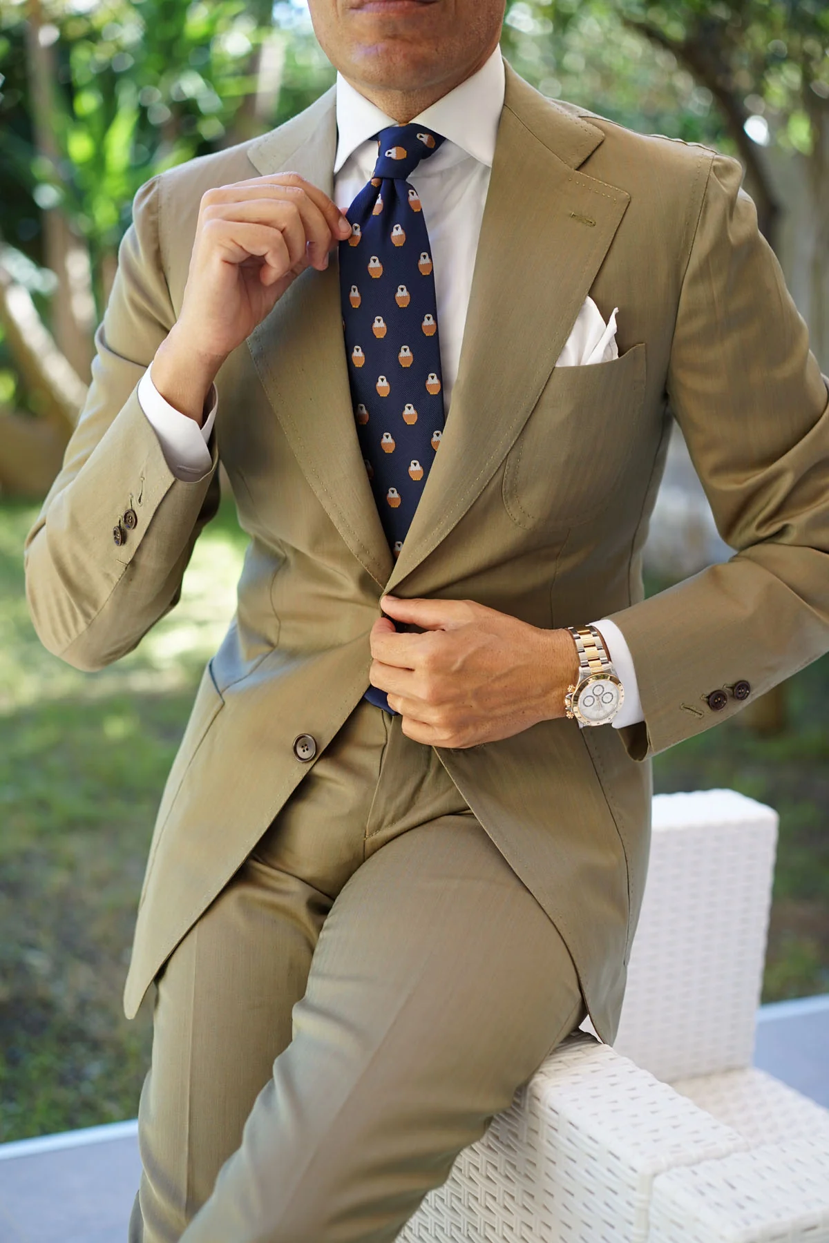 Brown Pigeon Bird Tie - Image 7