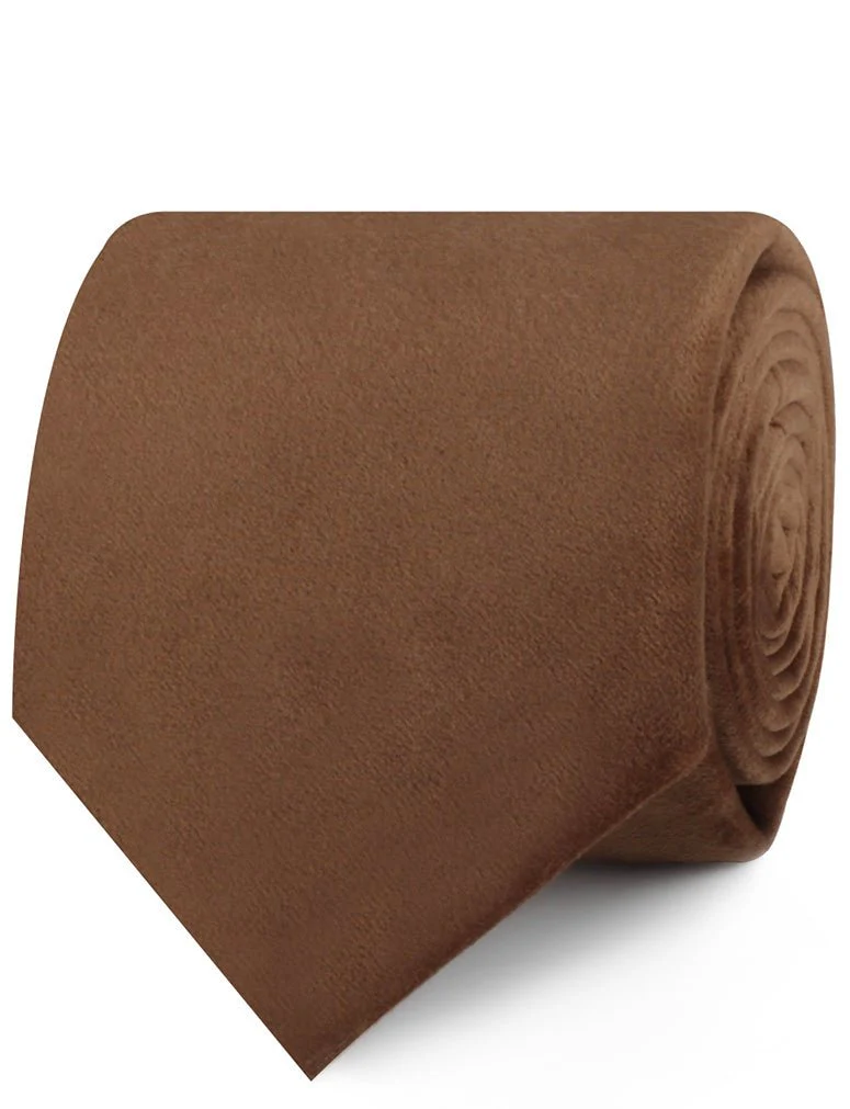 Brown Velvet Necktie - Image 2