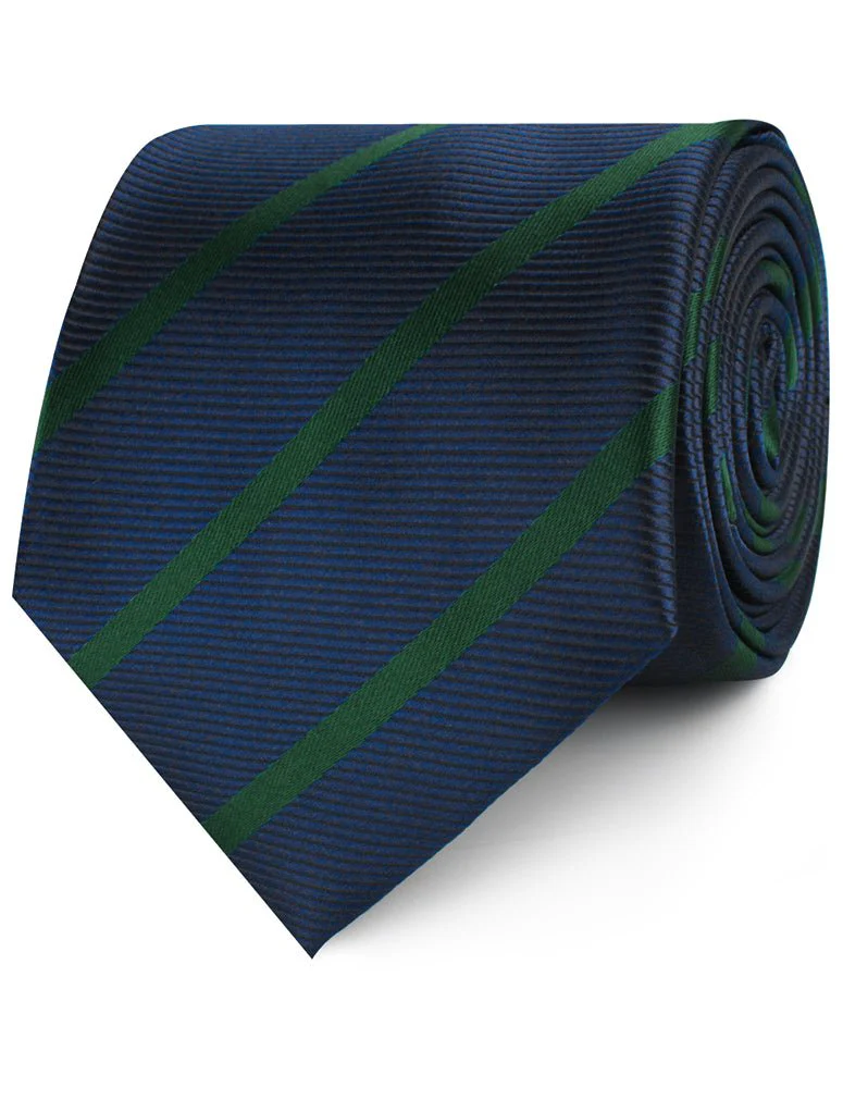 Brunswick Green Striped Necktie - Image 2