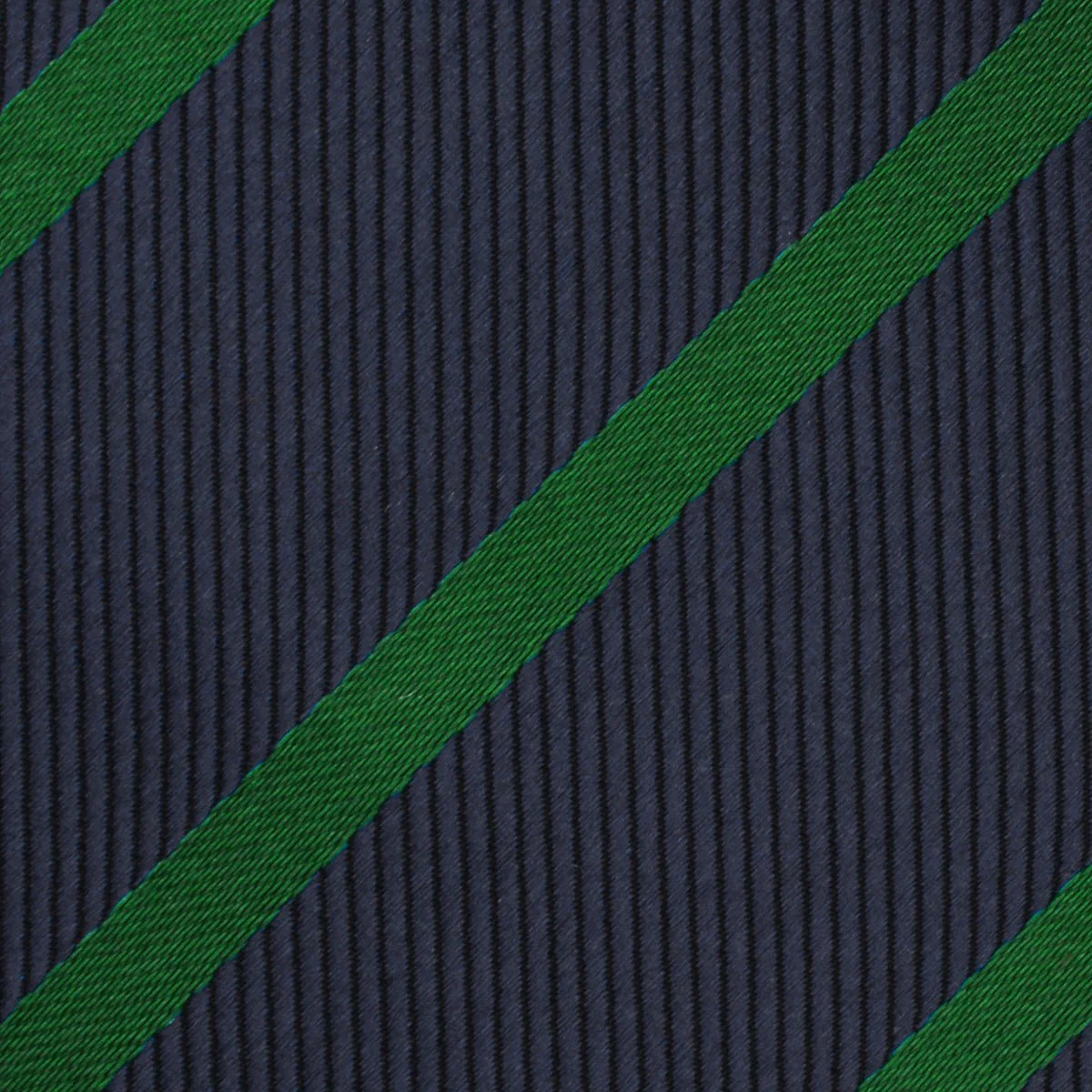 Brunswick Green Striped Pocket Square - Image 2
