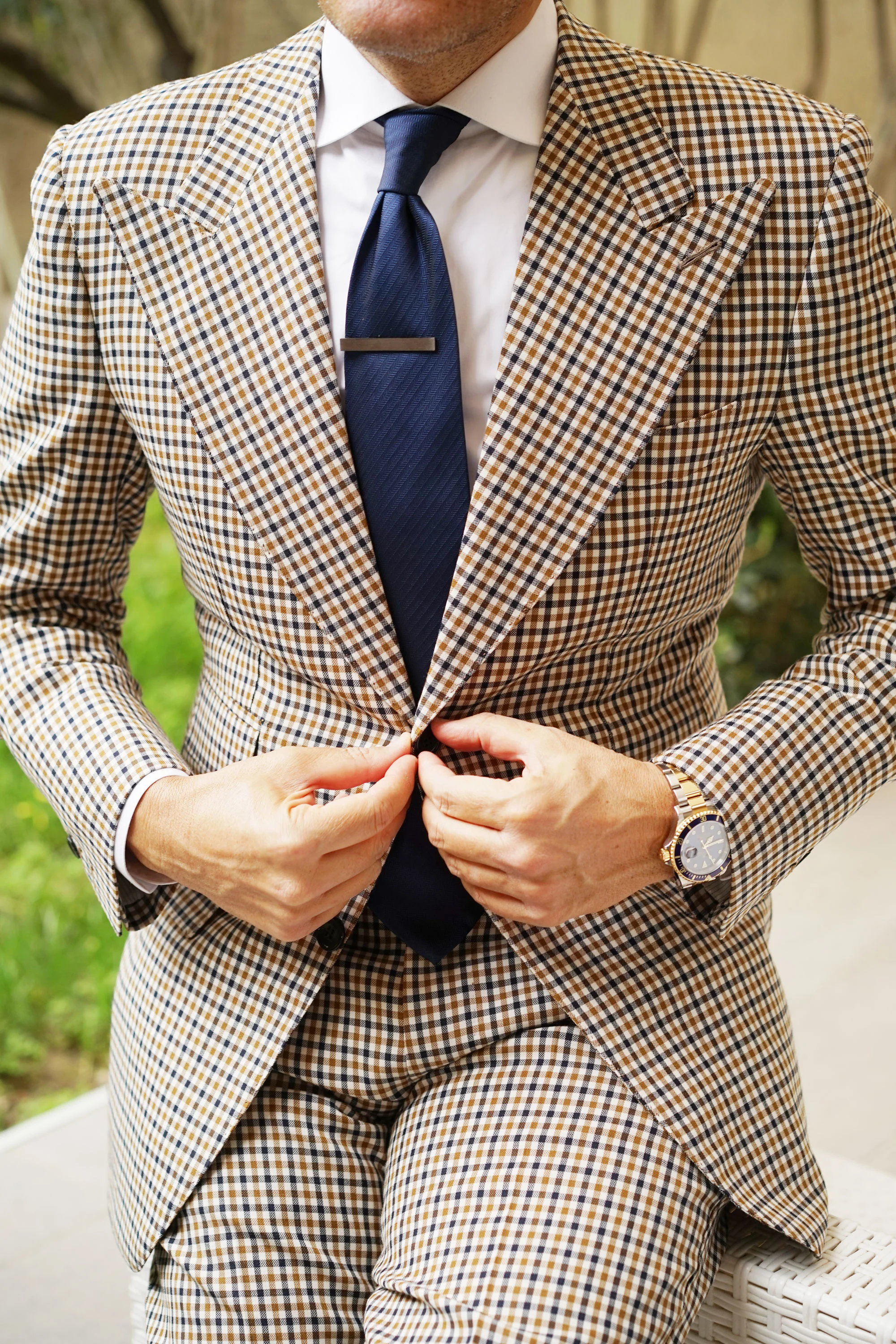 Brushed Gun Tie Bar - Image 6