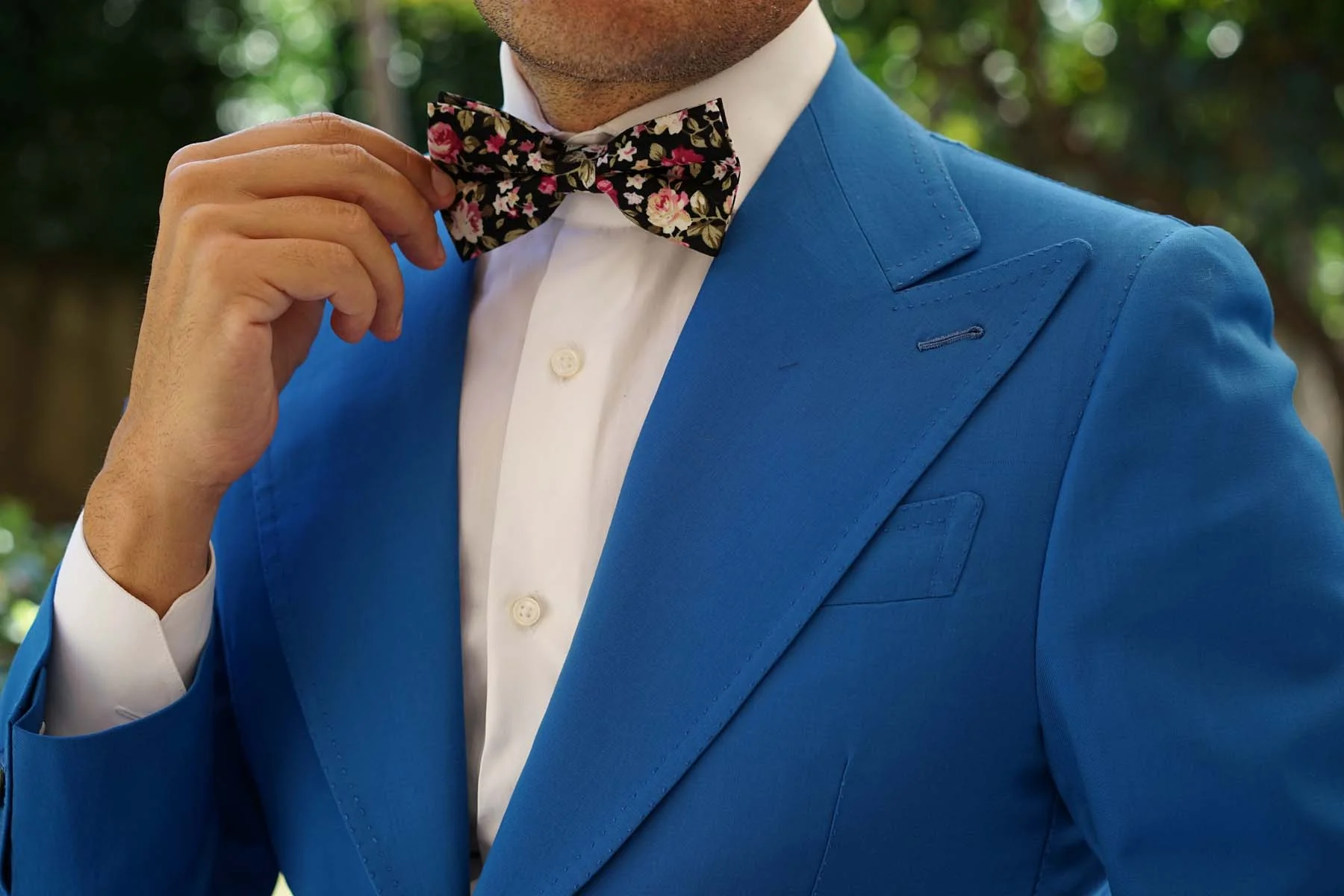 Bucharest Blossom Floral Bow Tie - Image 5