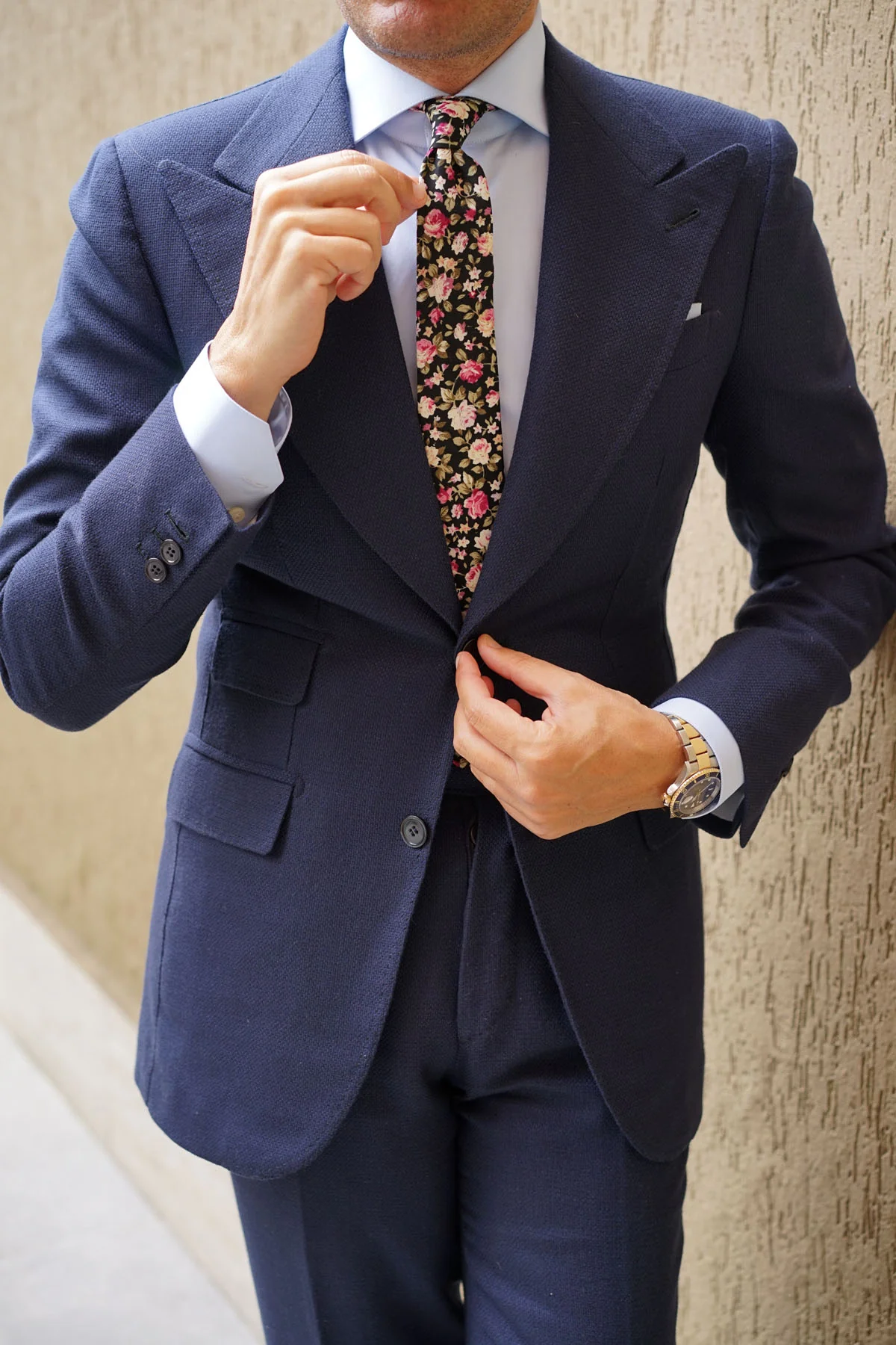 Bucharest Blossom Floral Skinny Tie - Image 5