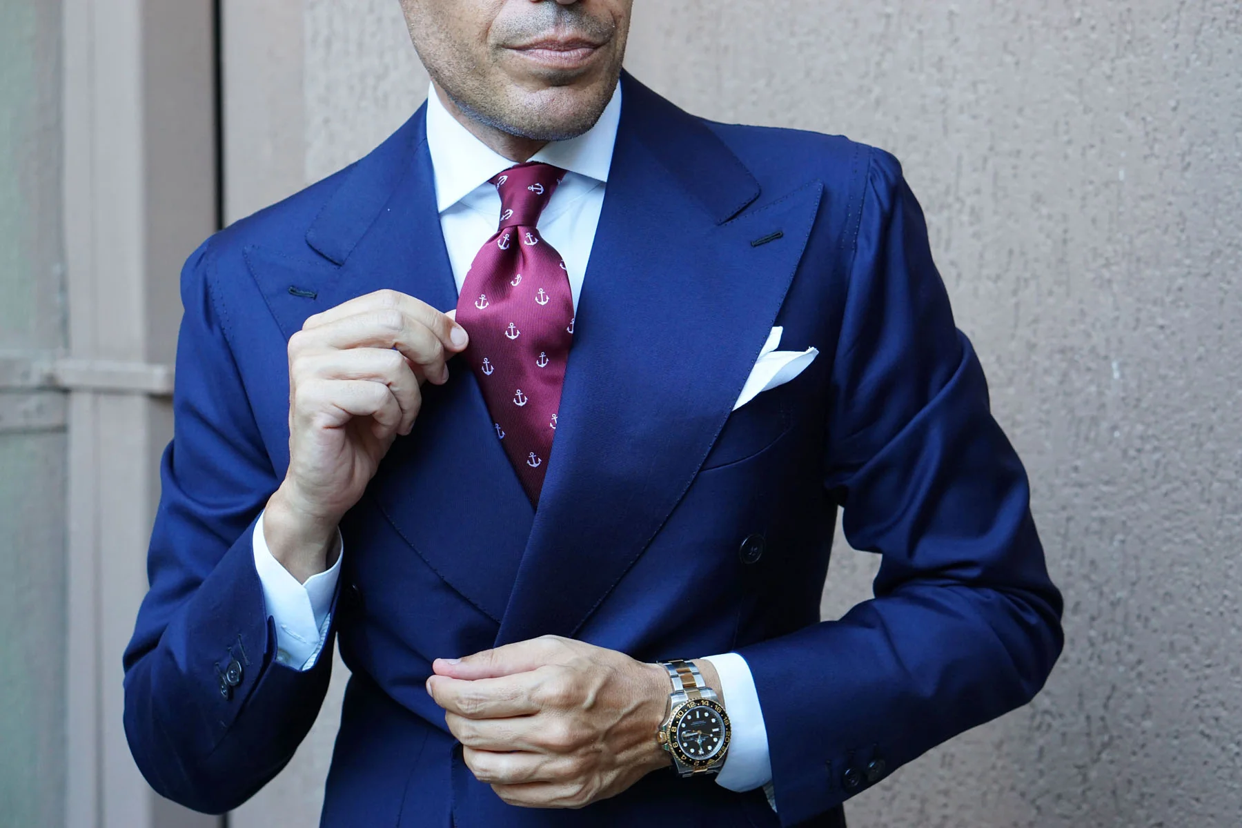 Burgundy Anchor Necktie - Image 16
