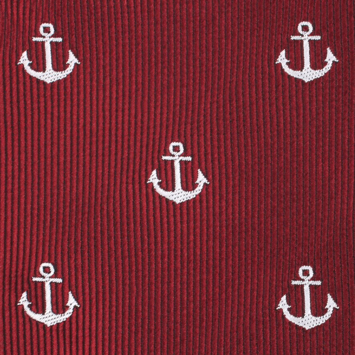 Burgundy Anchor Necktie - Image 3