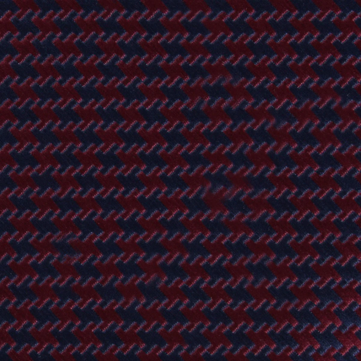 Burgundy Houndstooth Bow Tie - Image 2