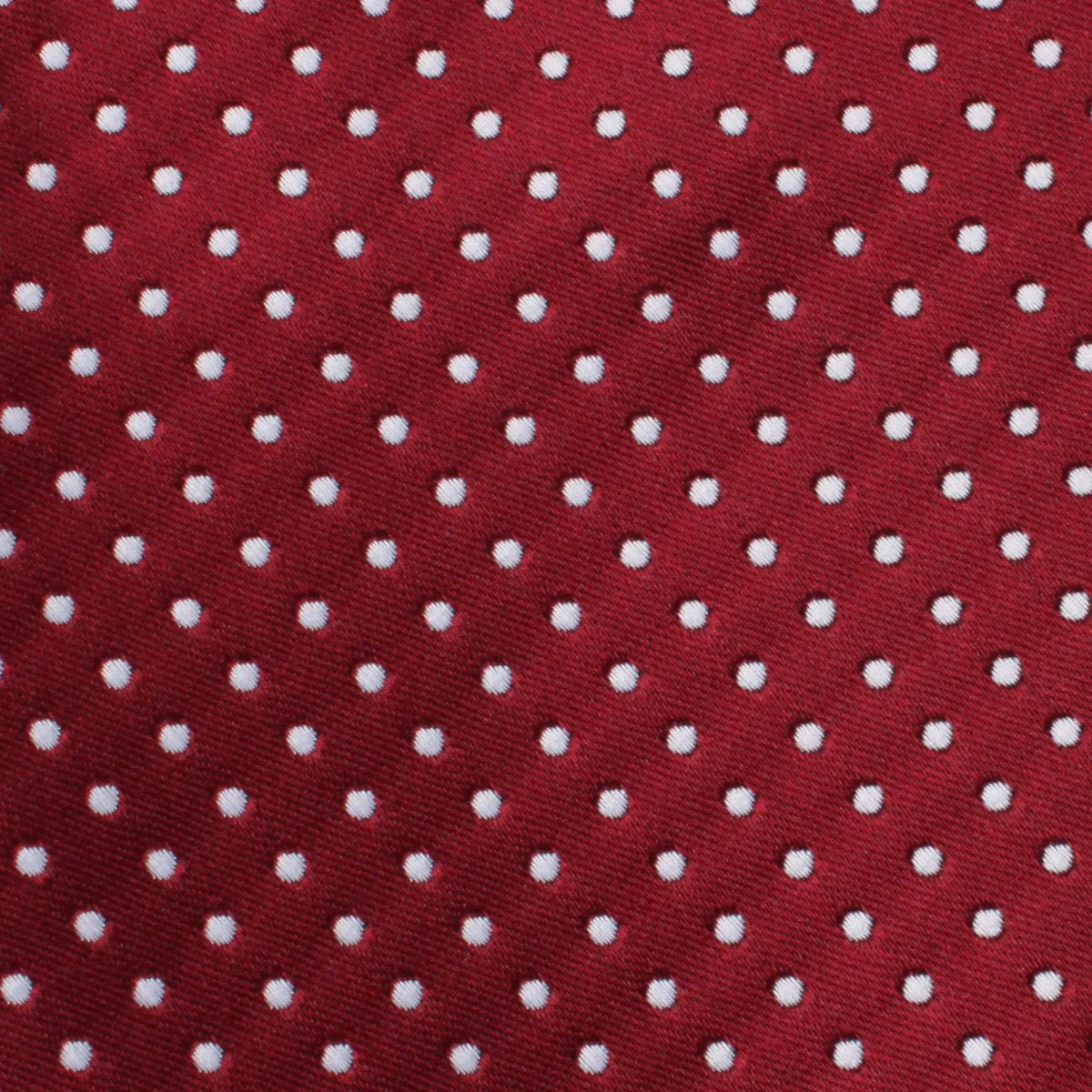 Burgundy Mini Polka Dots Skinny Tie - Image 3