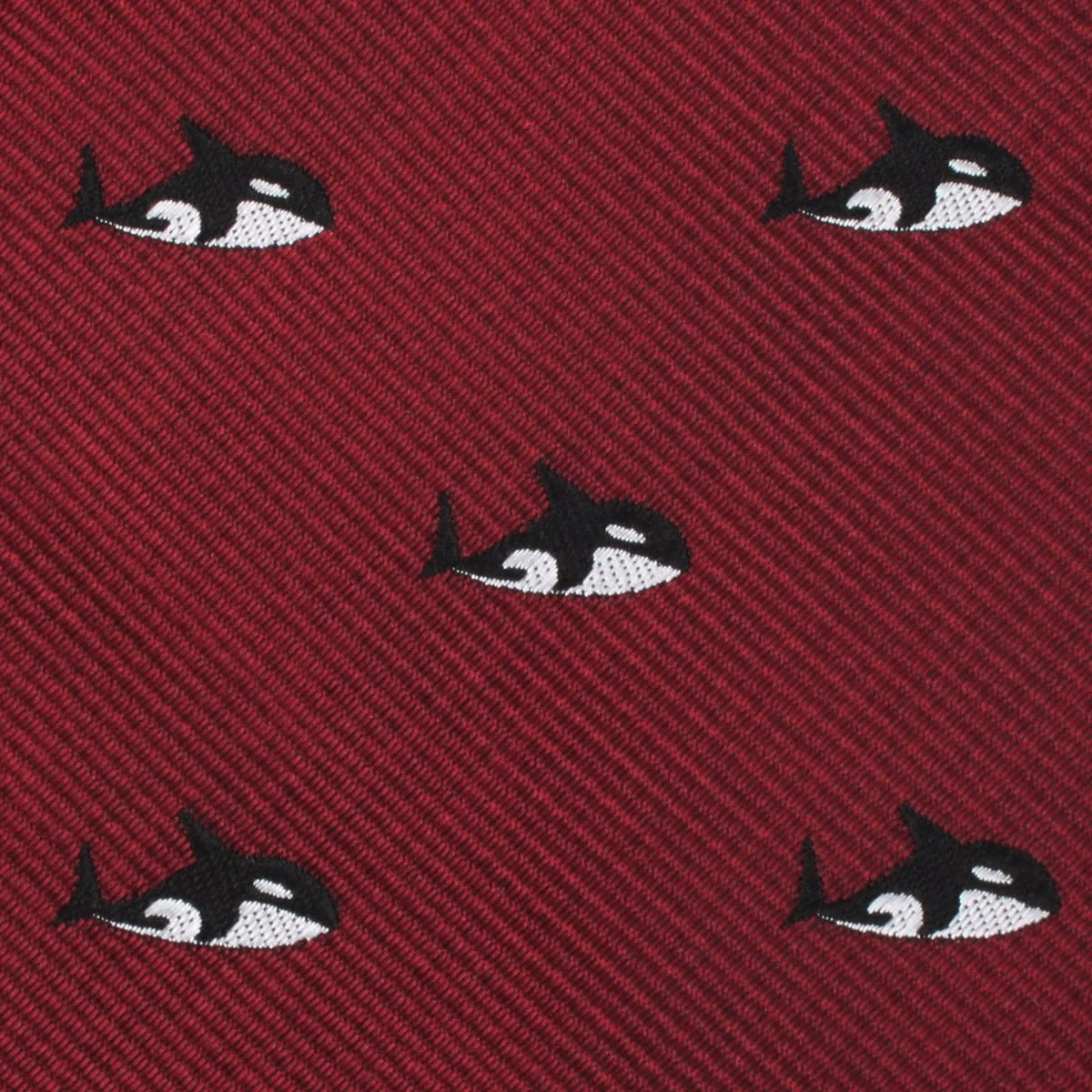 Burgundy Minke Whale Self Bow Tie - Image 3