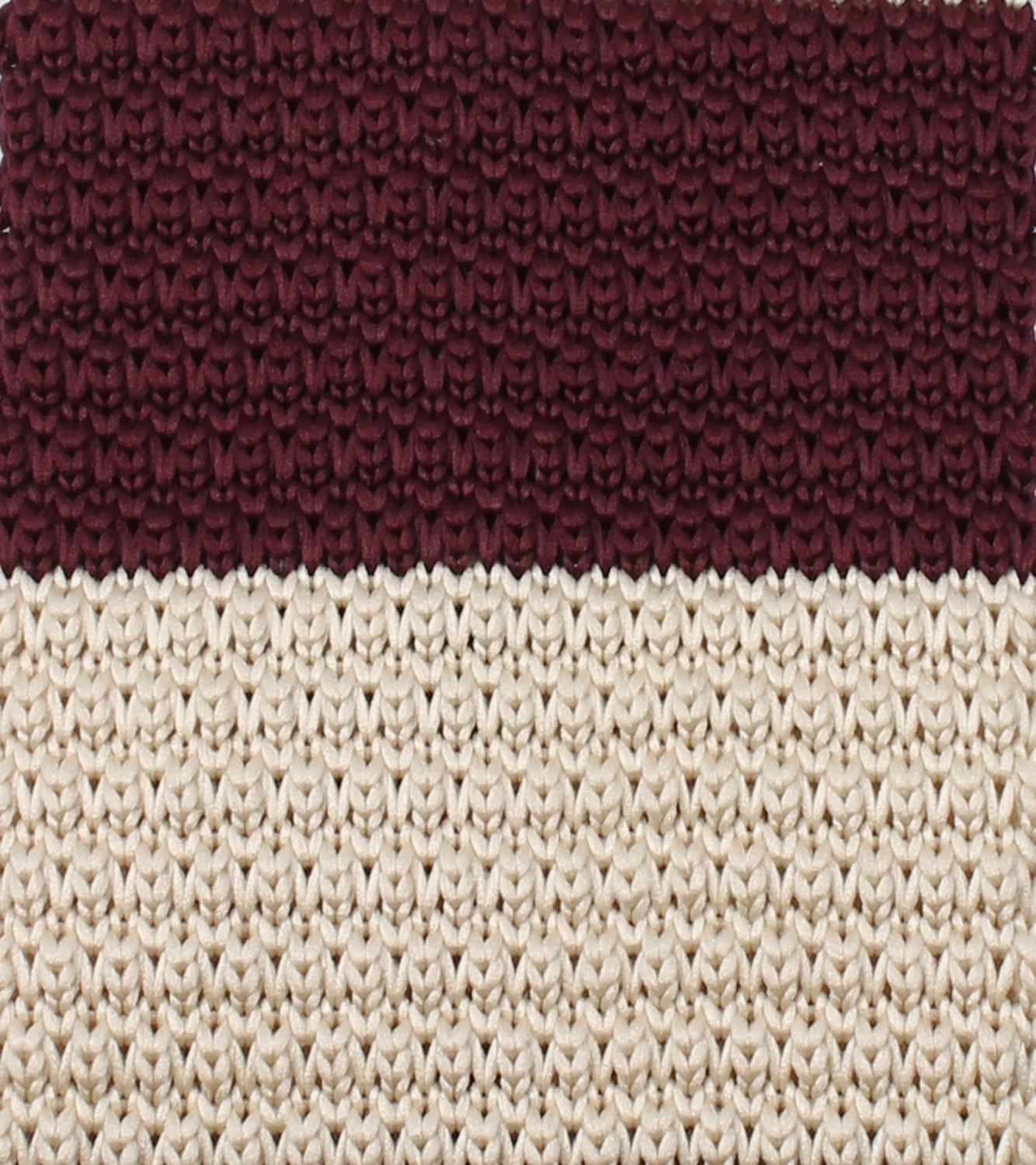 Burgundy Vanilla Knitted Tie - Image 2