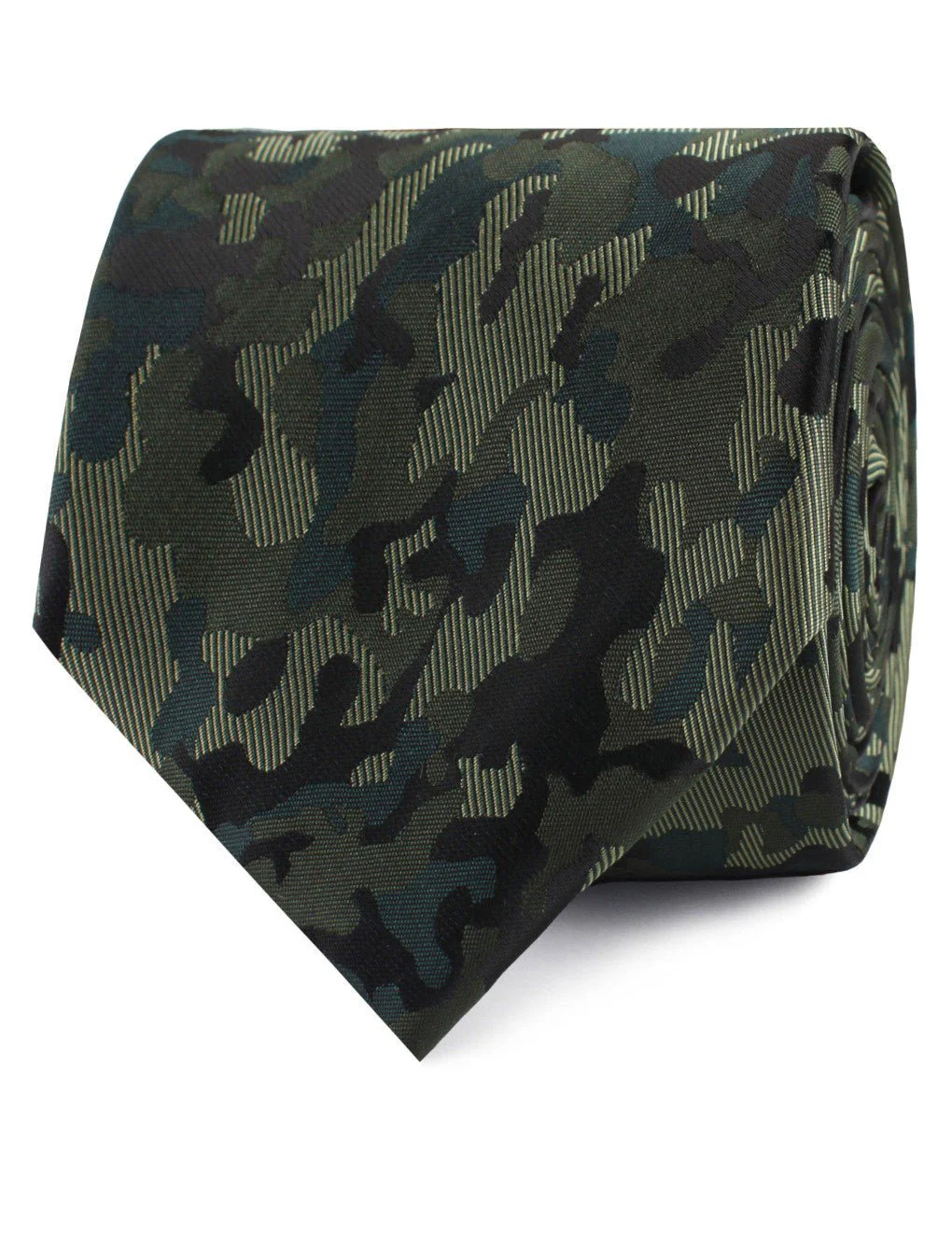 Camouflage Army Green Tie - Image 2