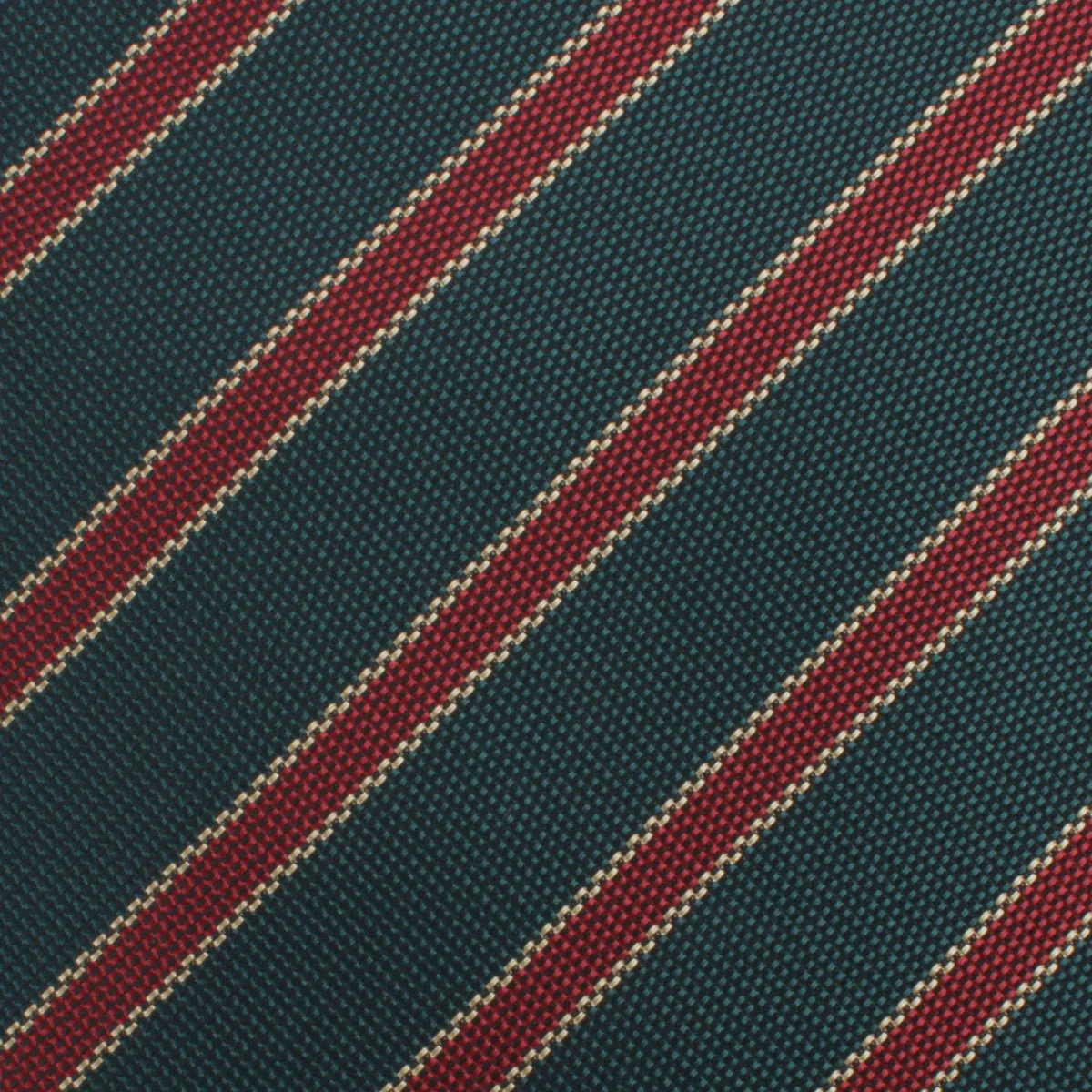 Canterbury Green with Royal Red Stripes Kids Bow Tie - Image 2
