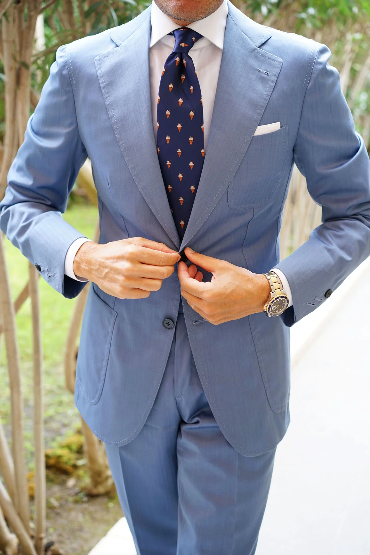 Cappuccino Ice Cream Cone Necktie - Image 11