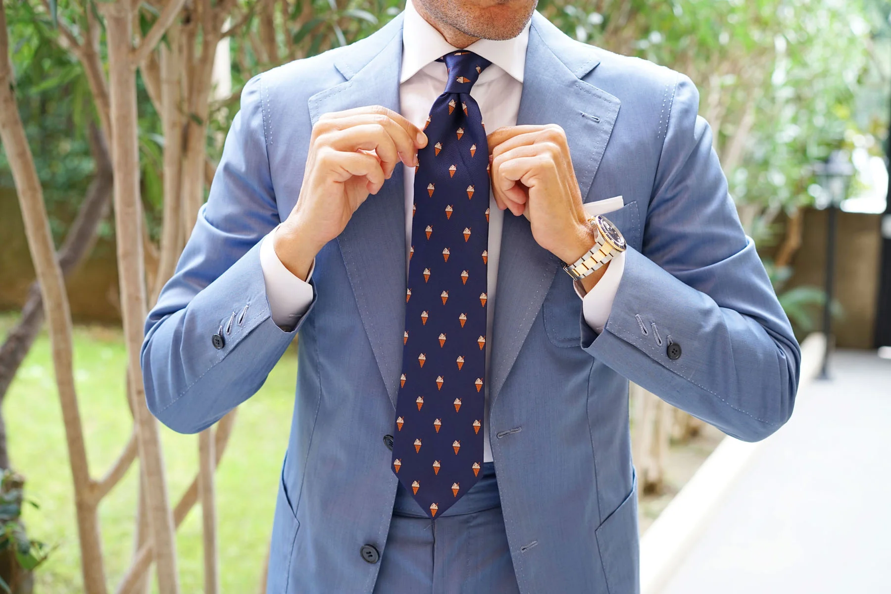 Cappuccino Ice Cream Cone Necktie - Image 12