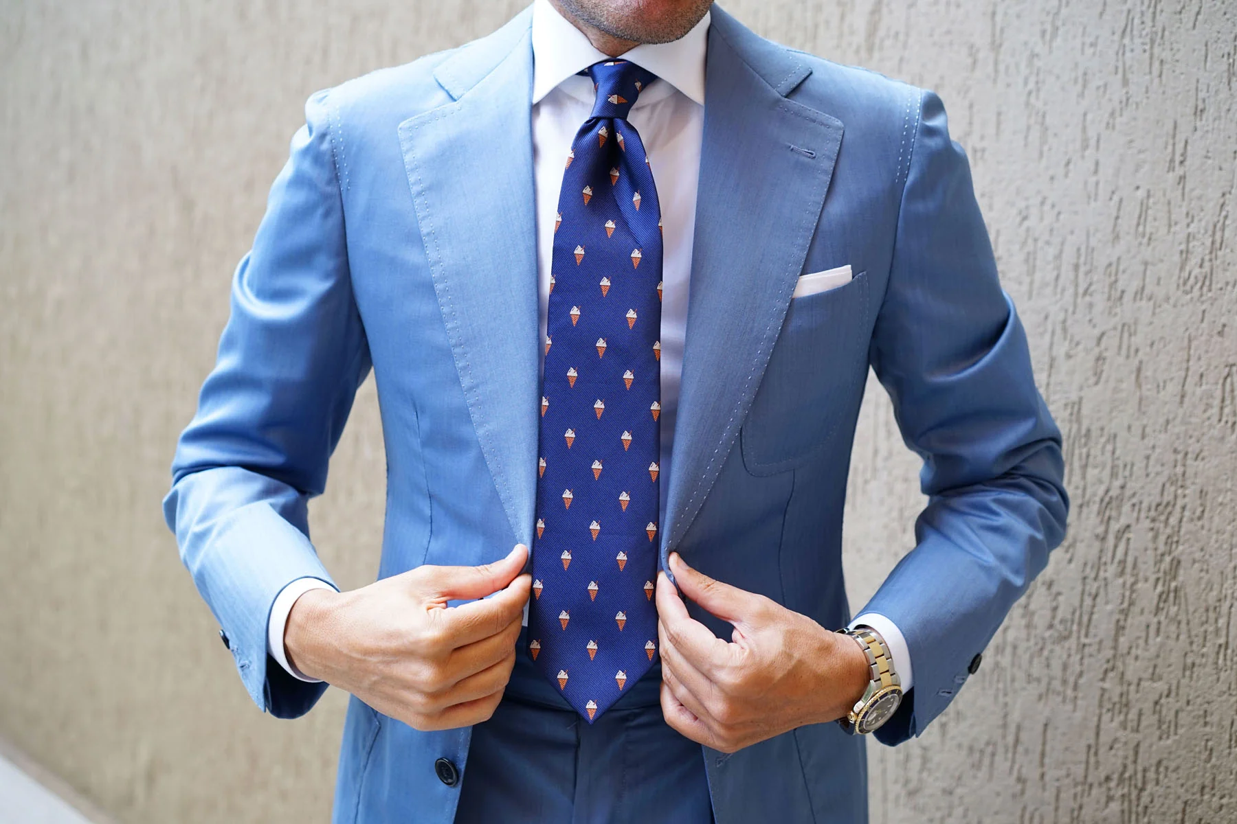 Cappuccino Ice Cream Cone Necktie - Image 13