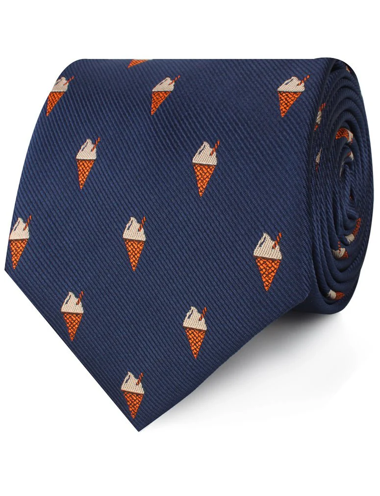 Cappuccino Ice Cream Cone Necktie - Image 2
