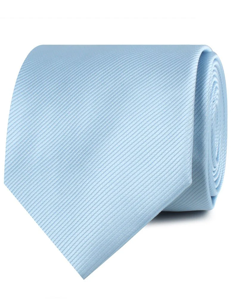Capri Blue Twill Necktie - Image 2