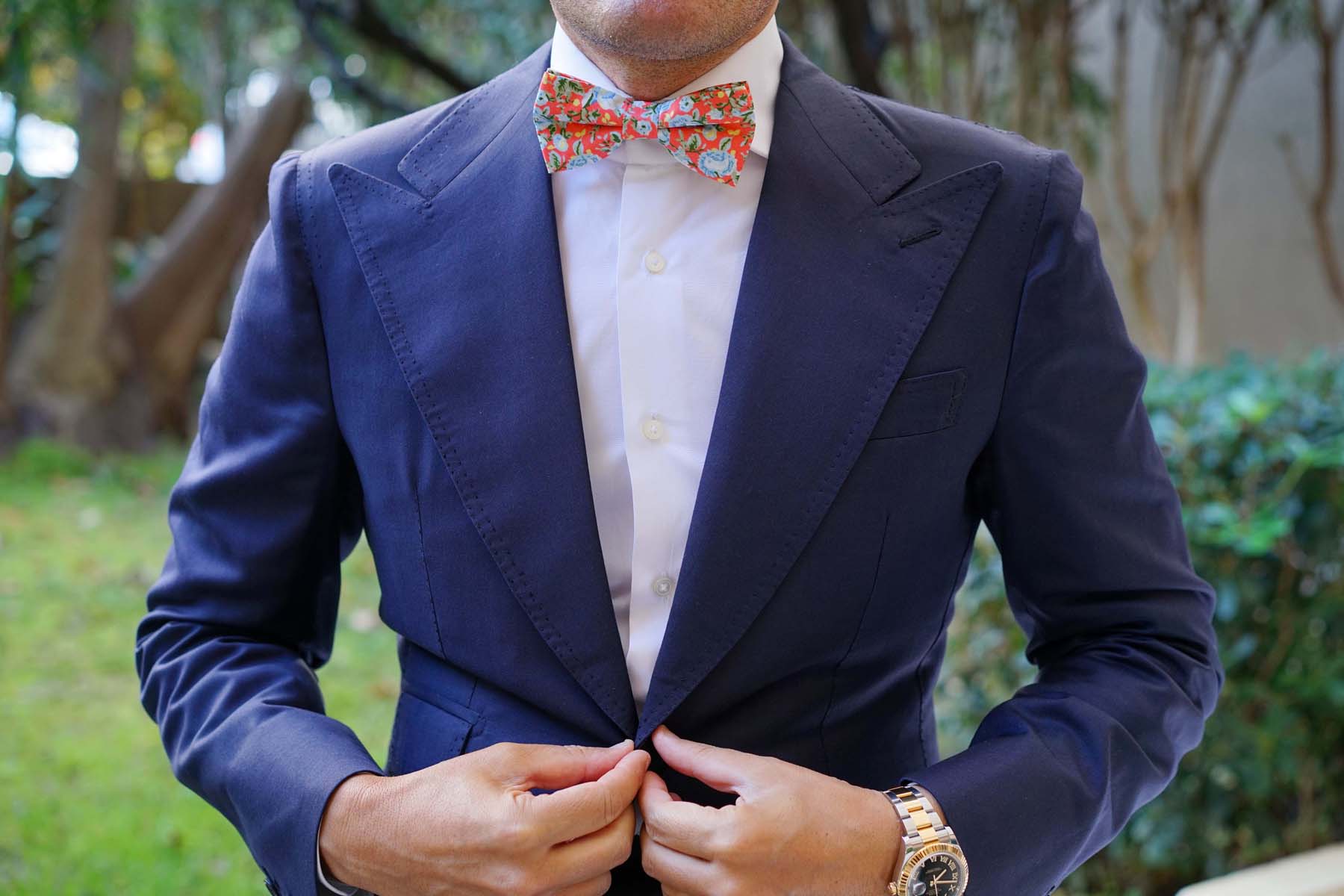 Cayman Island Floral Bow Tie - Image 5