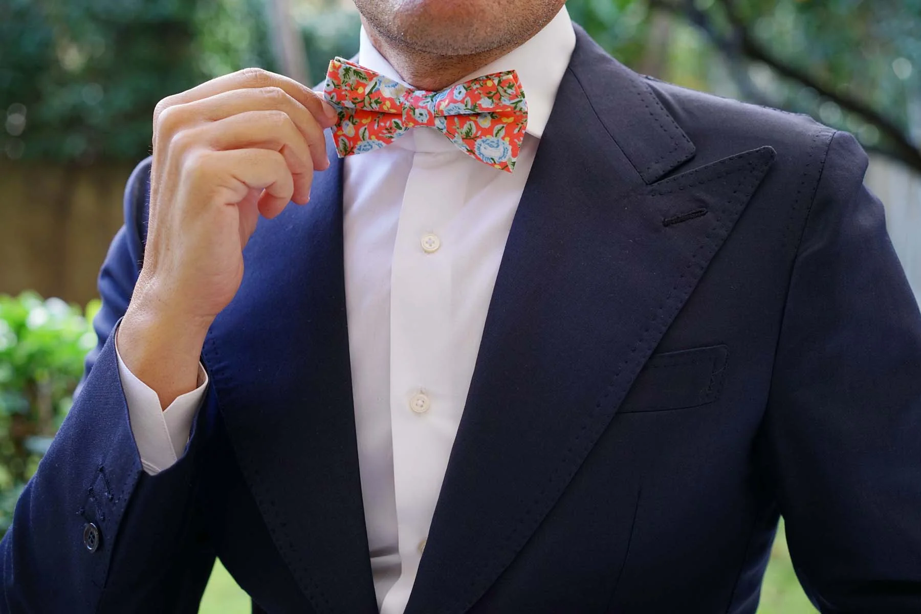 Cayman Island Floral Bow Tie - Image 6
