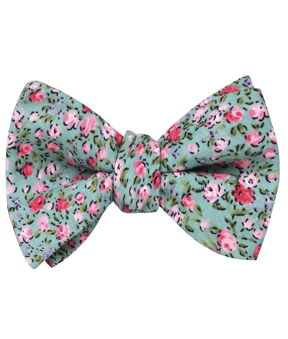 Centifolia Floral Roses Self Bow Tie - Image 2