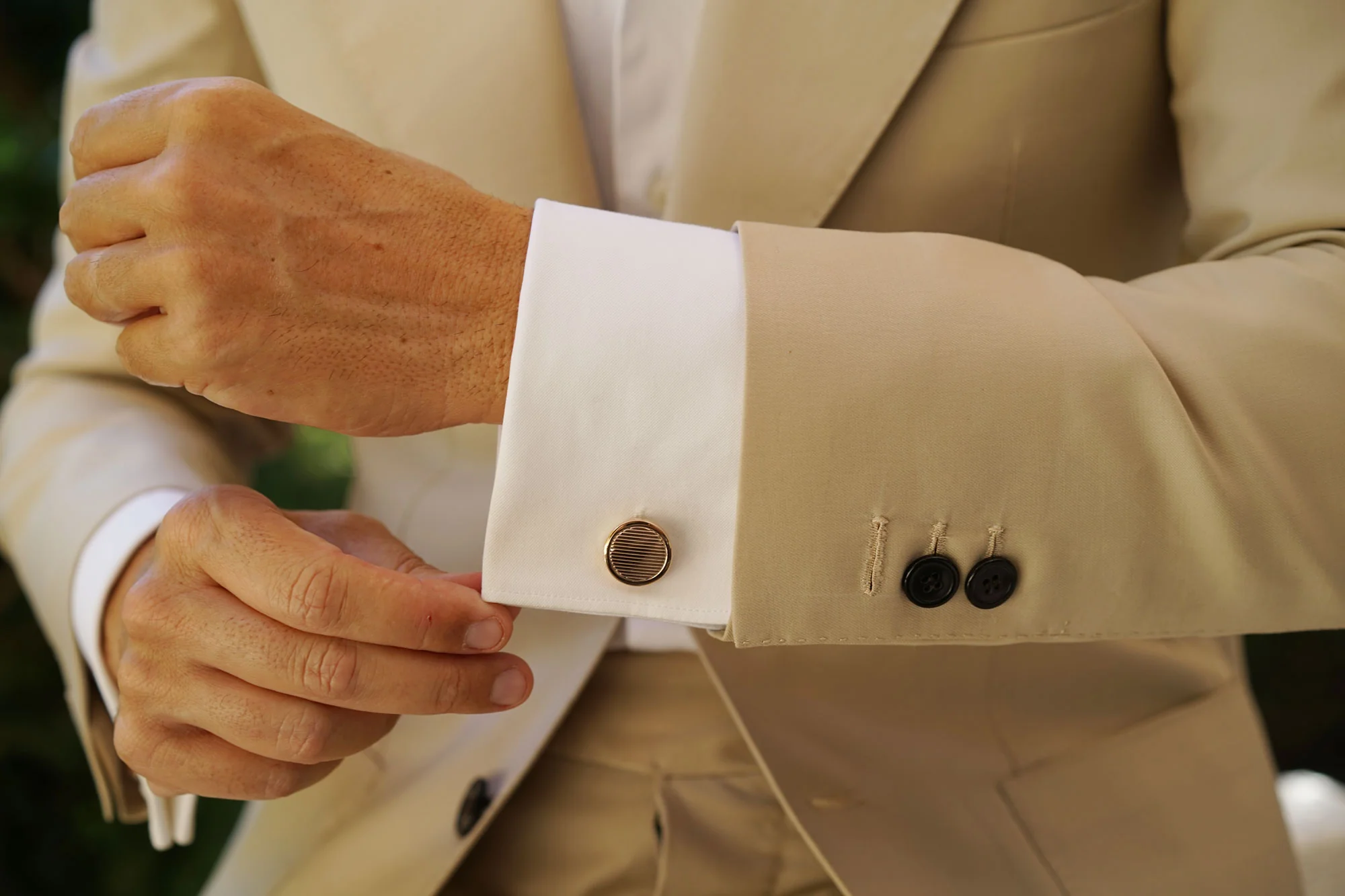 Chairman Rose Gold Cufflinks - Image 9