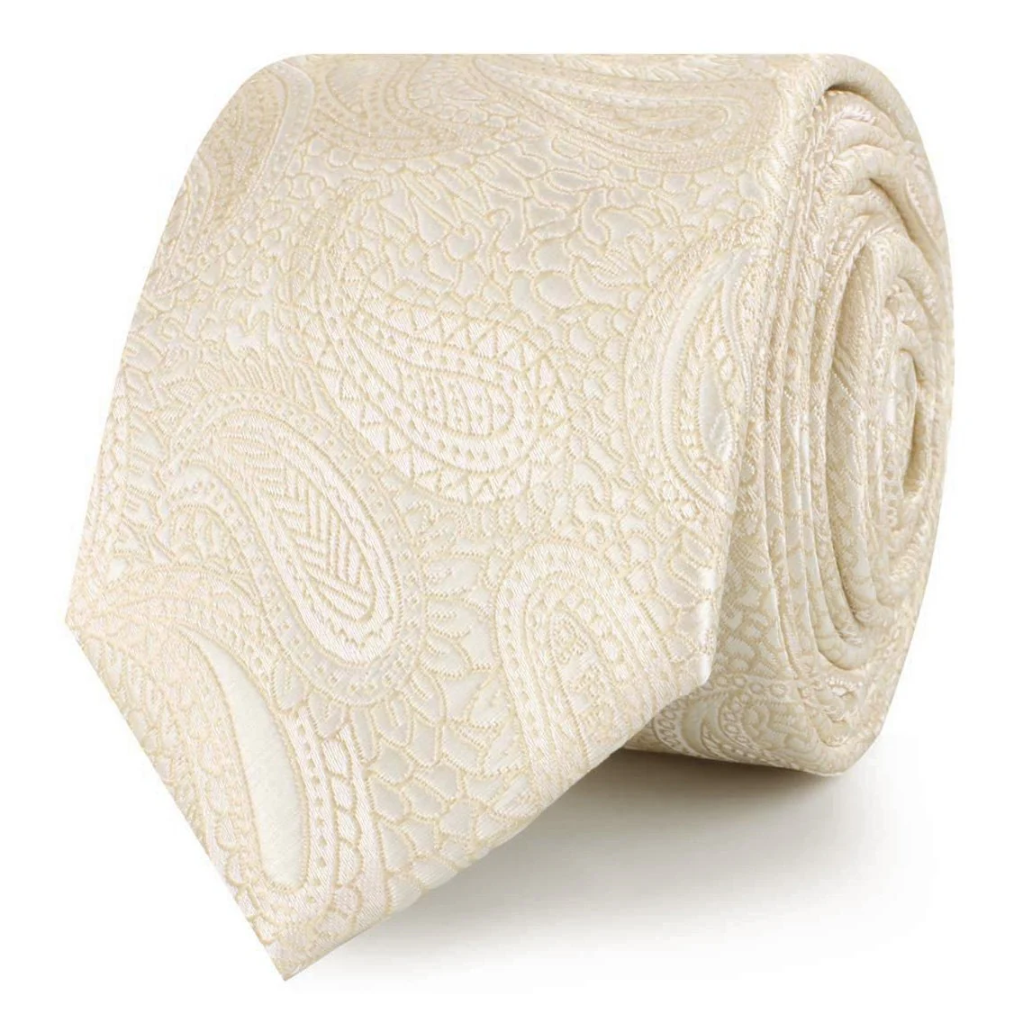 Champagne Desert Paisley Skinny Tie - Image 2