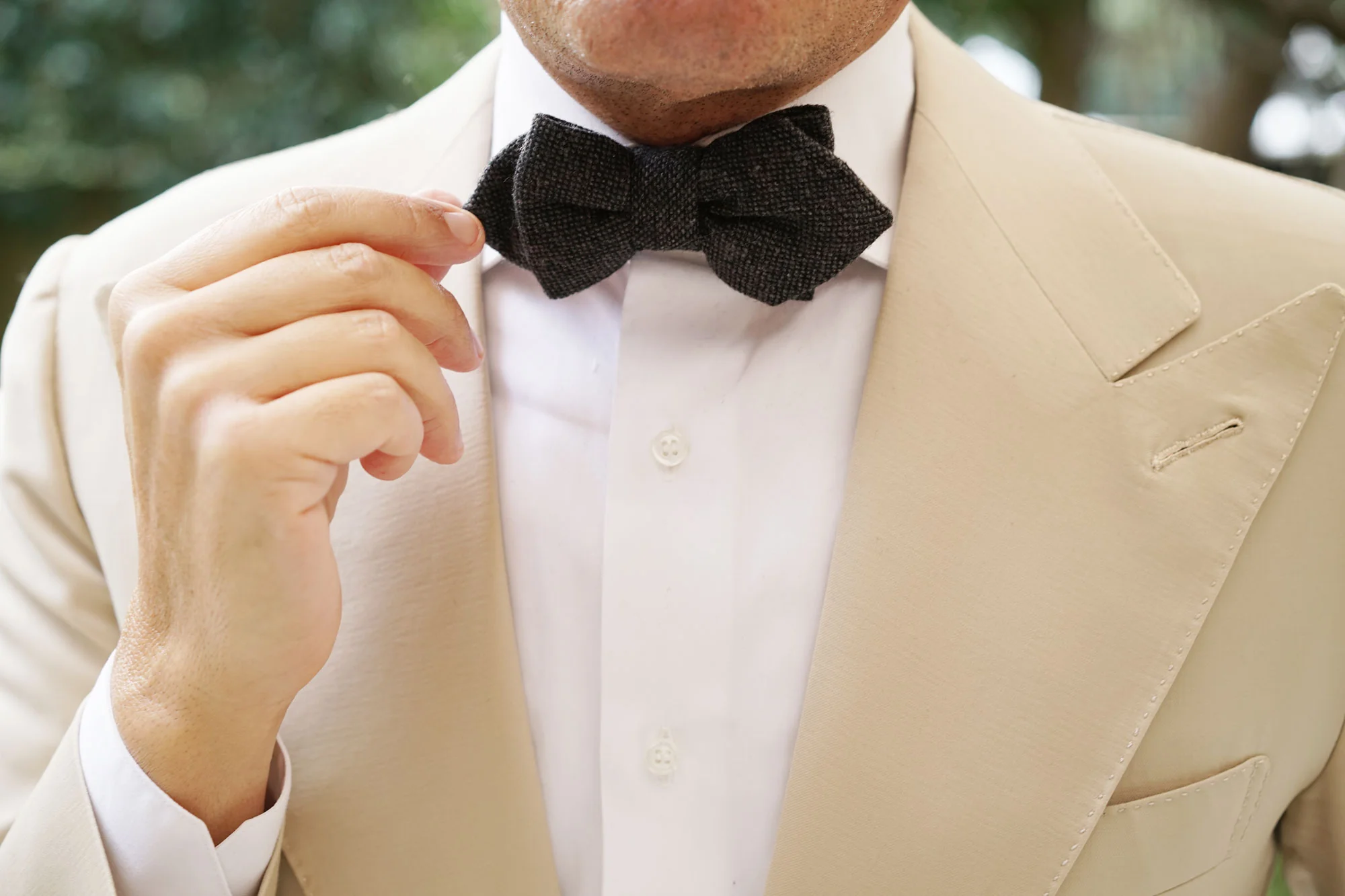 Charcoal Donegal Diamond Bow Tie - Image 10