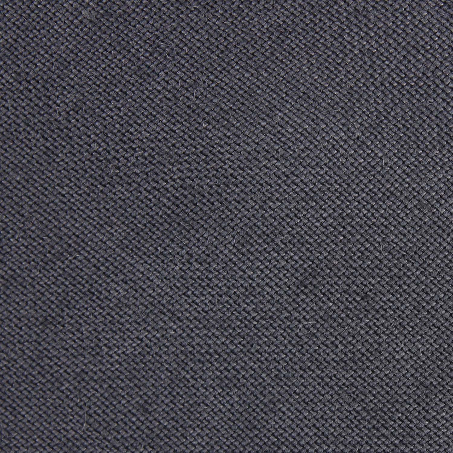 Charcoal Grey Slub Linen Pocket Square - Image 2