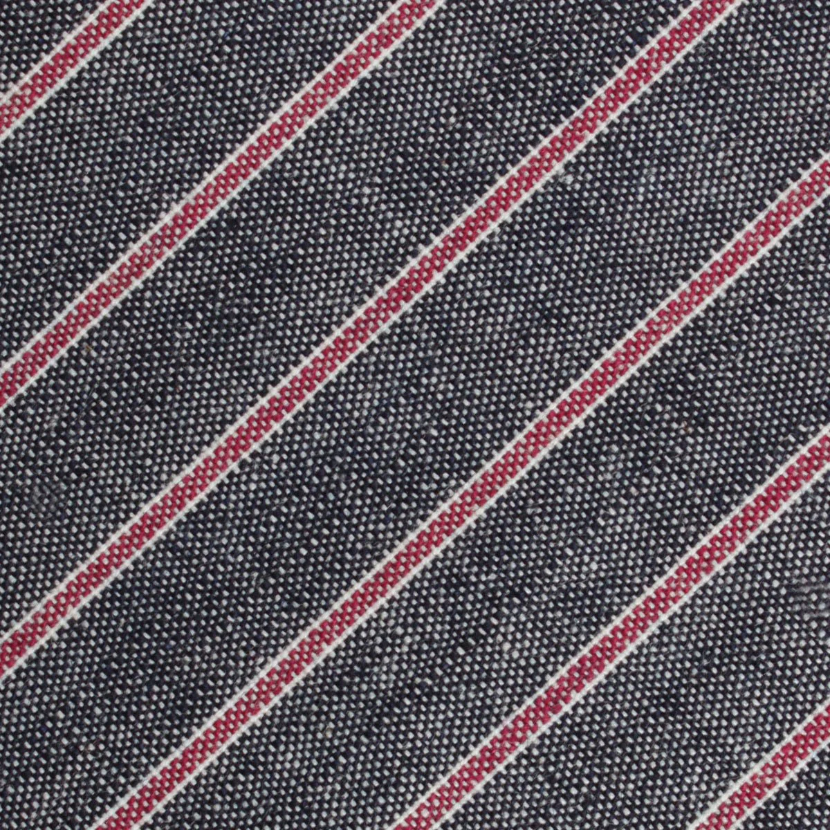 Cherry Red Pinstripe Skinny Tie - Image 3