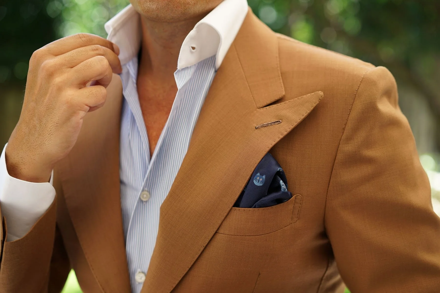 Cheshire Cat Face Pocket Square - Image 5