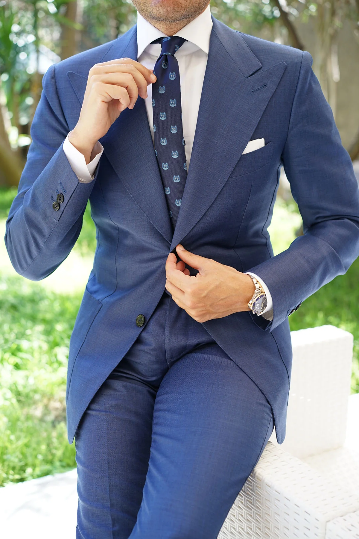 Cheshire Cat Face Skinny Tie - Image 5