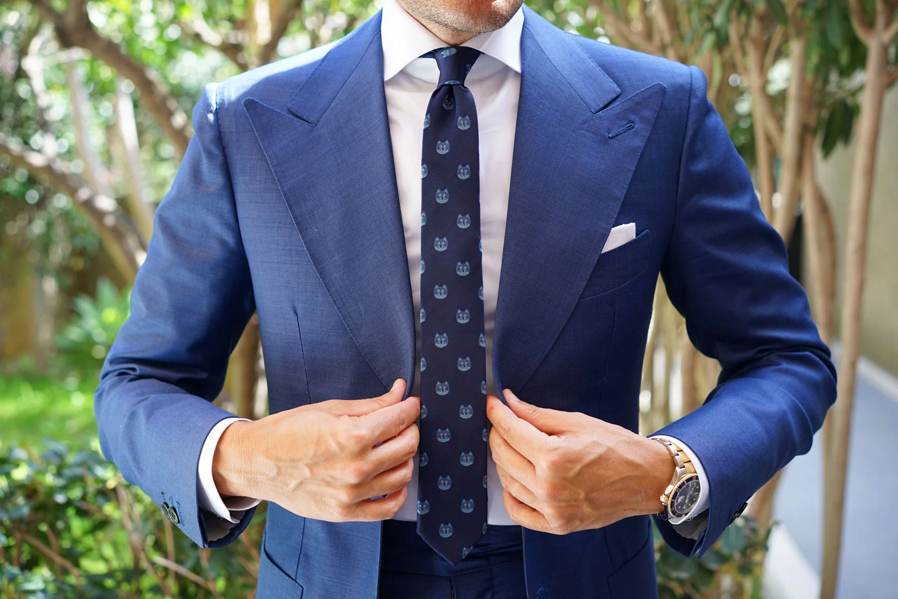 Cheshire Cat Face Skinny Tie - Image 6