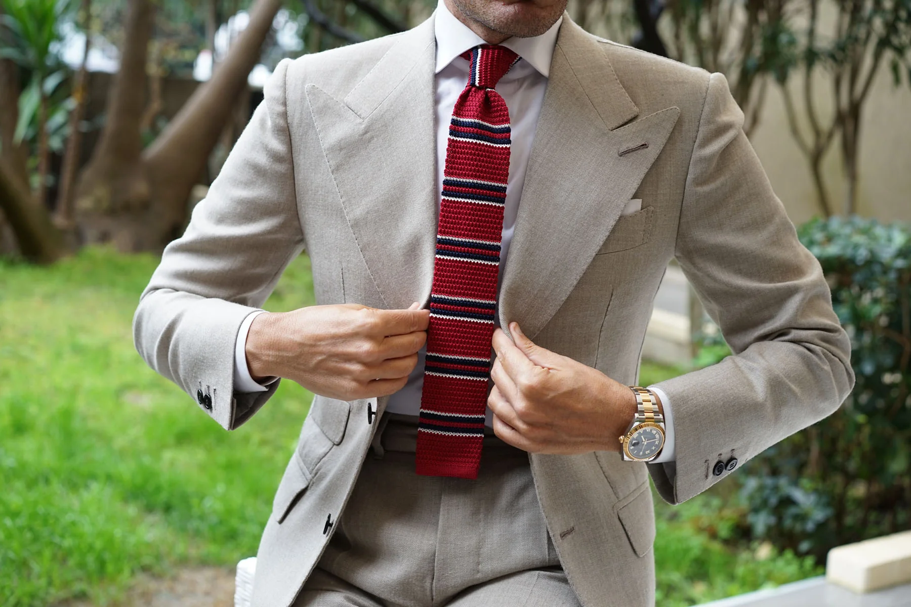 Coccotti Red Knitted Tie - Image 12