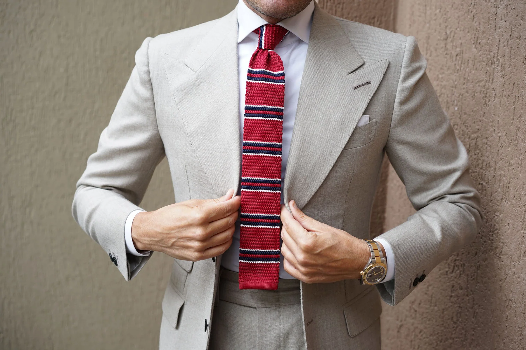 Coccotti Red Knitted Tie - Image 7