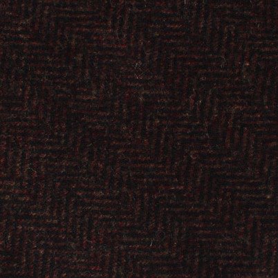Coffee Herringbone Coarse Wool Diamond Self Bow Tie - Image 3