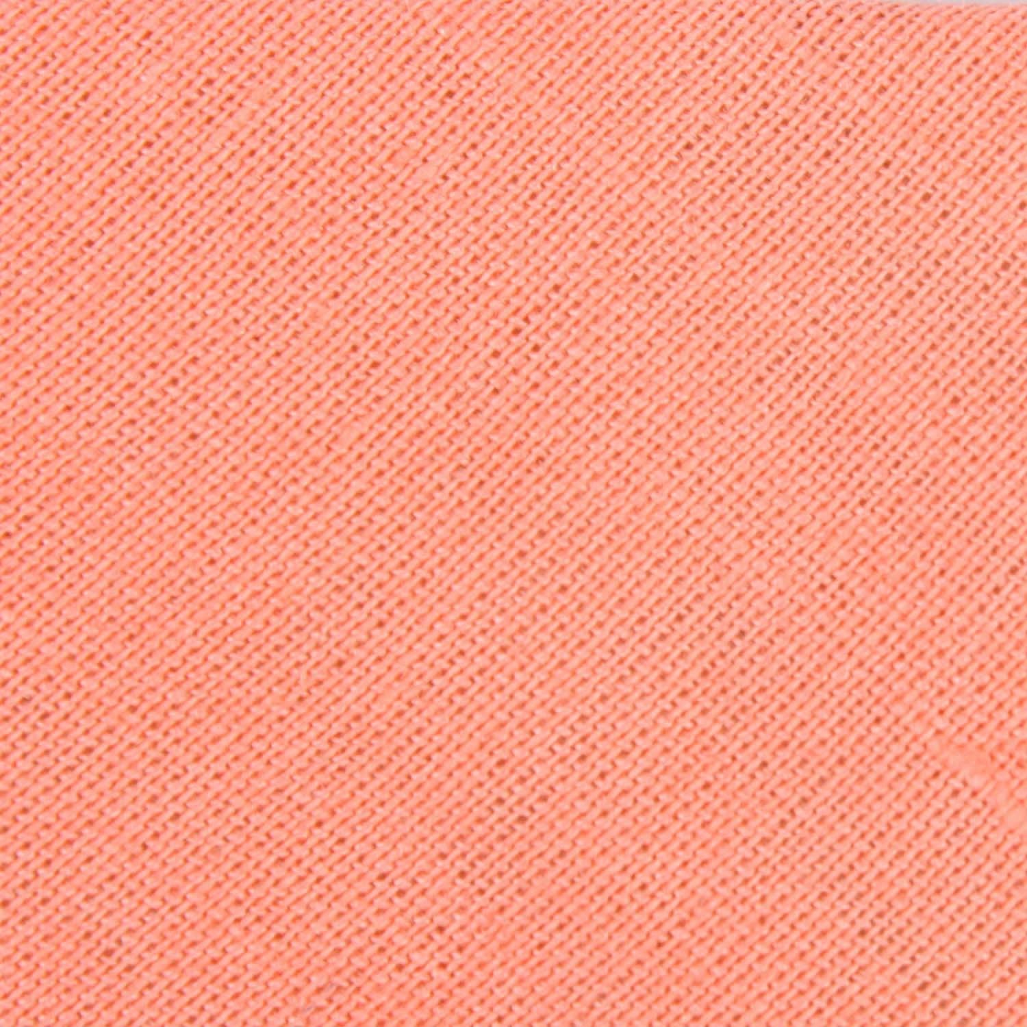 Coral Pink Linen Self Tie Bow Tie - Image 3