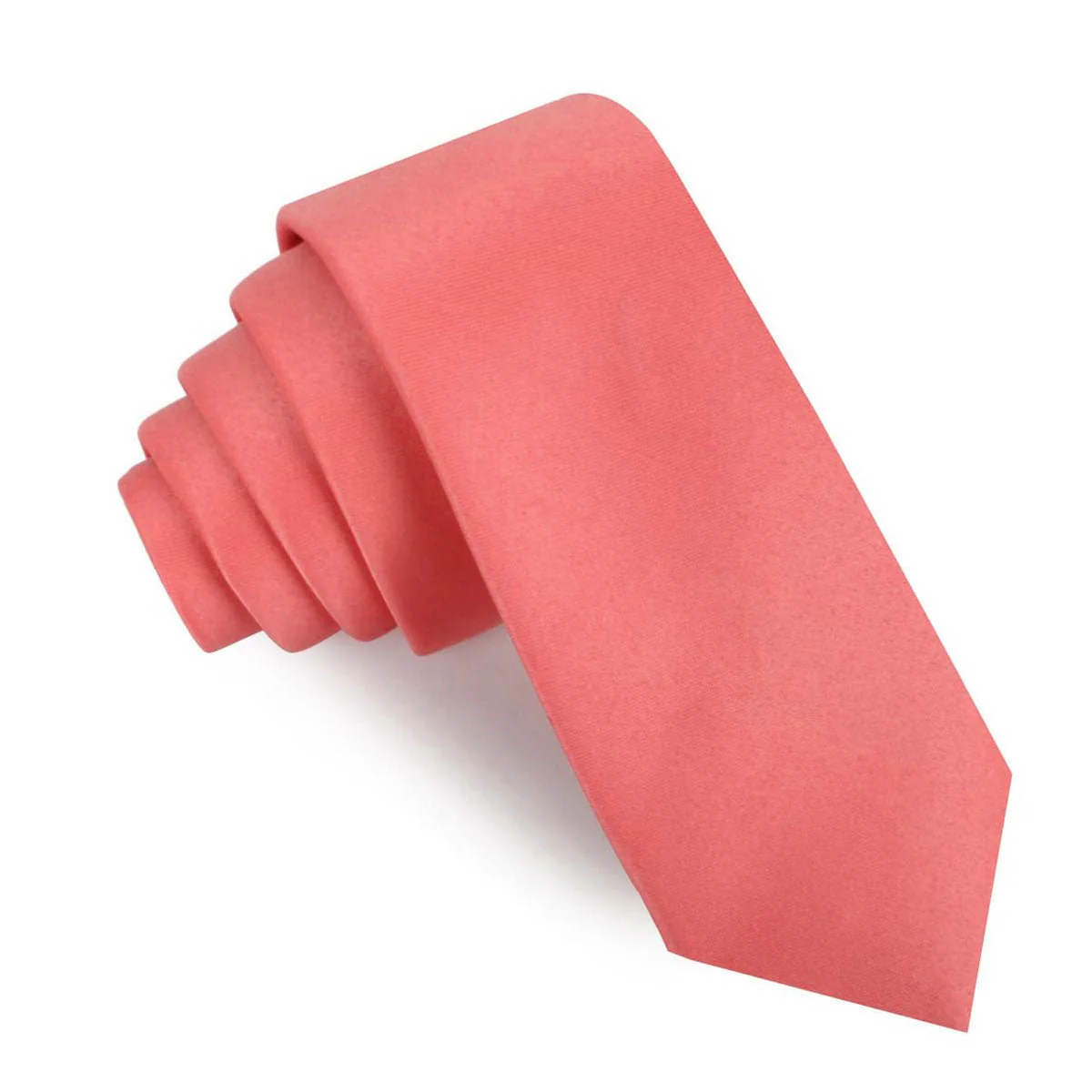 Coral Reef Satin Skinny Tie