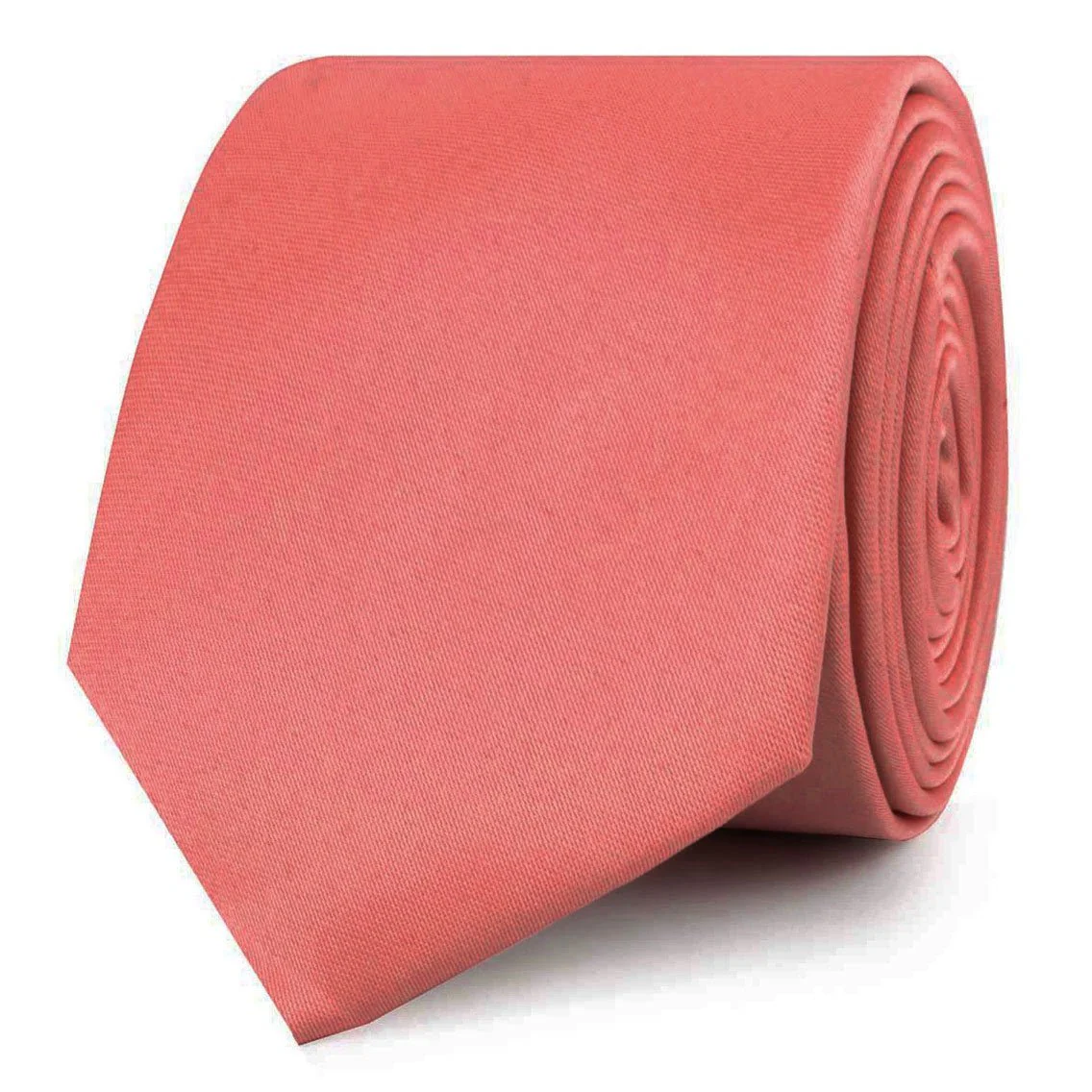 Coral Reef Satin Skinny Tie - Image 2
